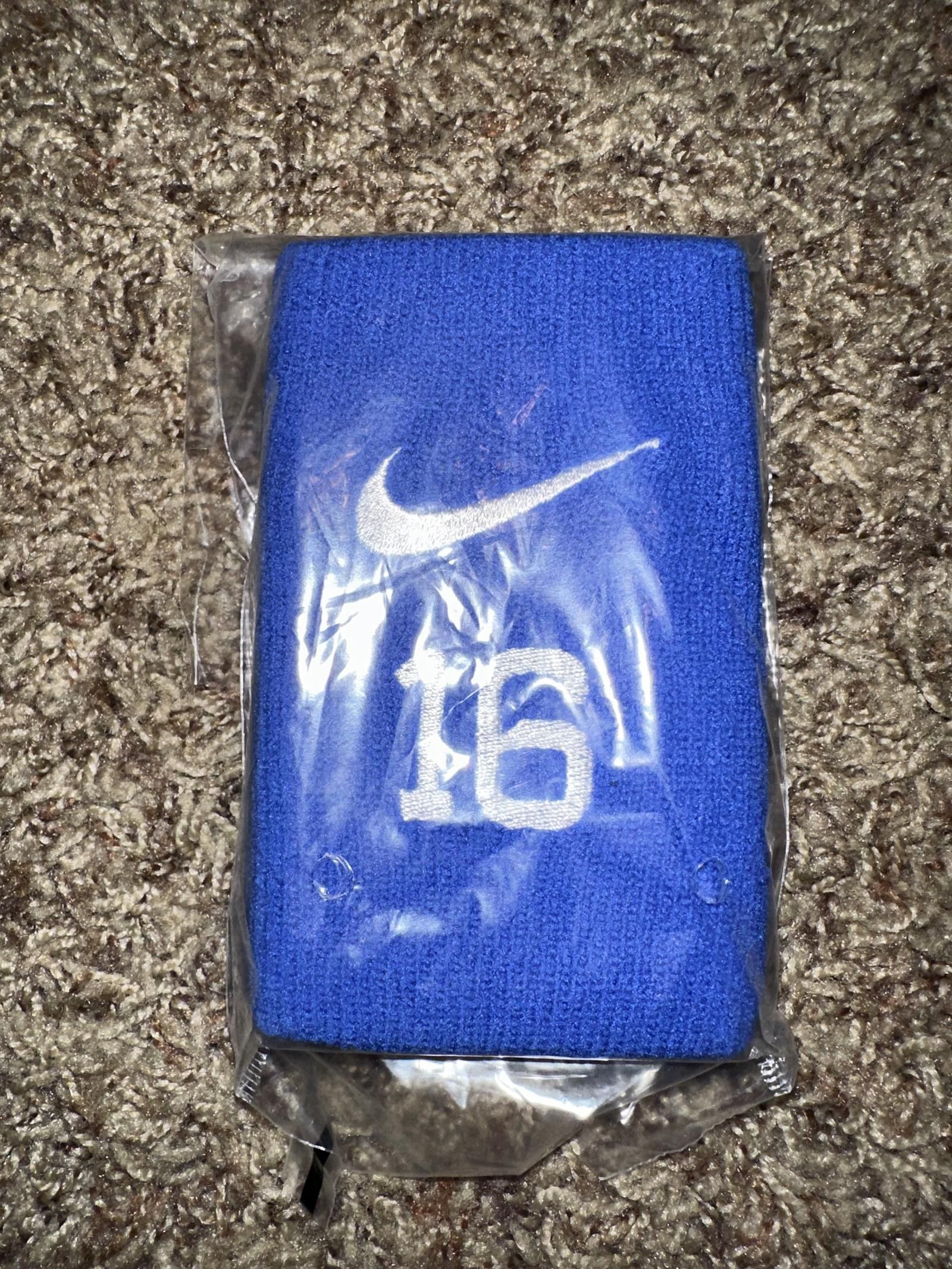 Nike Nike Premier Double Wide MLB #16 Blue Wristbands Sample 2011 Size ONE SIZE - 1 Thumbnail