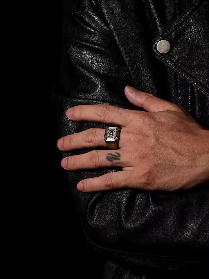Jewelry Streetwear Retro Style Devil’s Eye Hip Hop Ring Size ONE SIZE - 2 Thumbnail