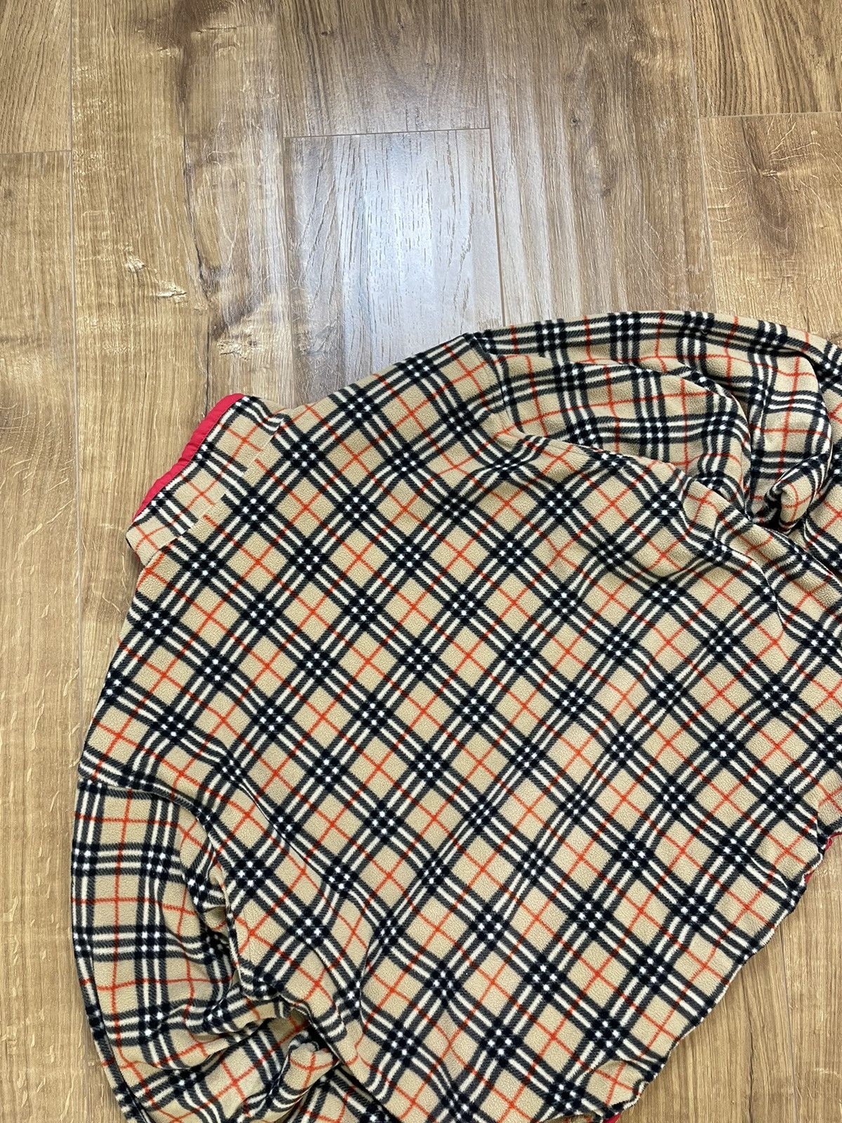 Burberry Vintage 90’s Burberry Nova Check Y2K Style Fleece Bomber Size US S / EU 44-46 / 1 - 16 Thumbnail