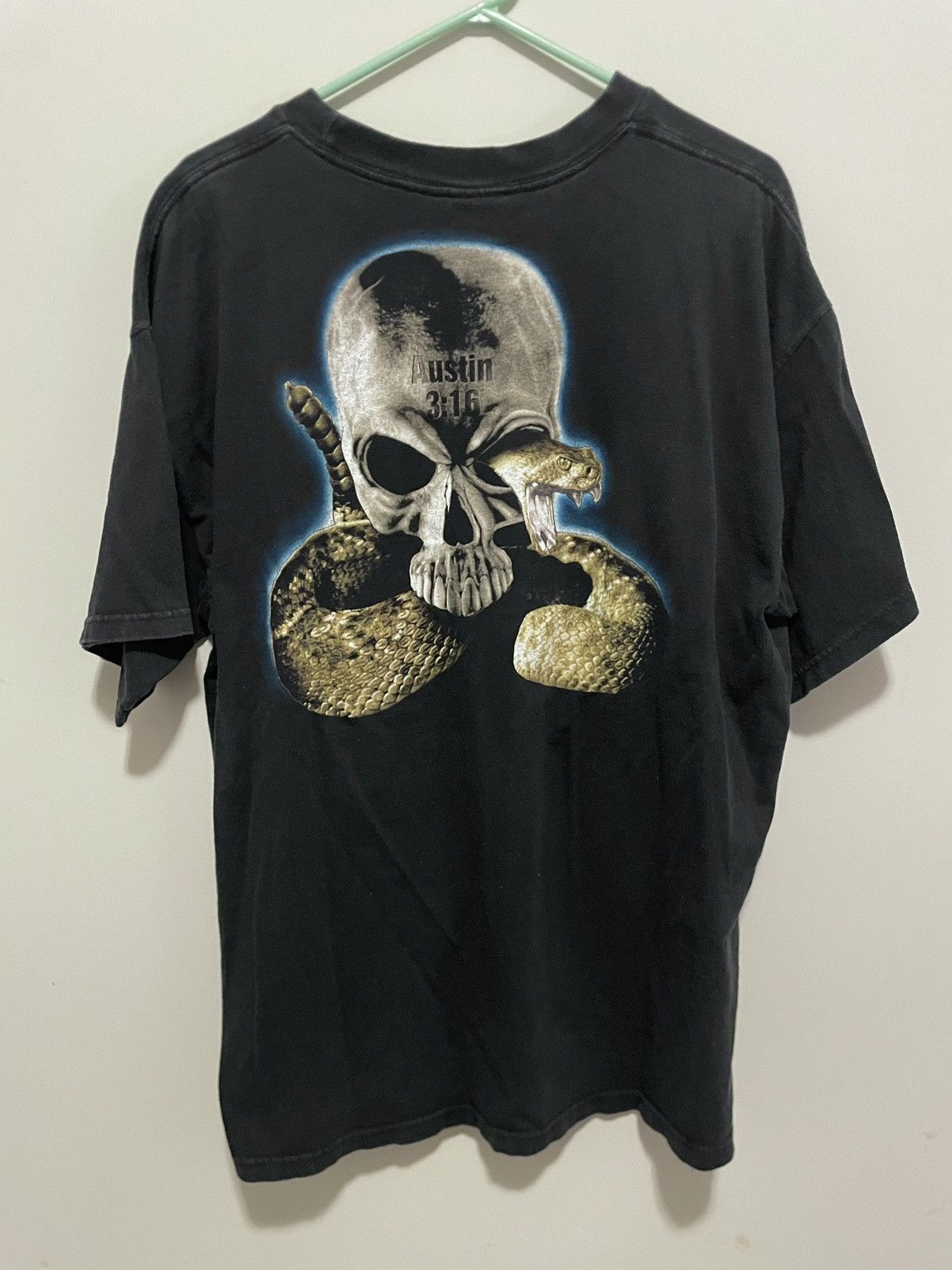 Vintage 90s True Vintage Stone Cold Austin 3:16 Rattlesnake Tee Size US XL / EU 56 / 4 - 2 Thumbnail