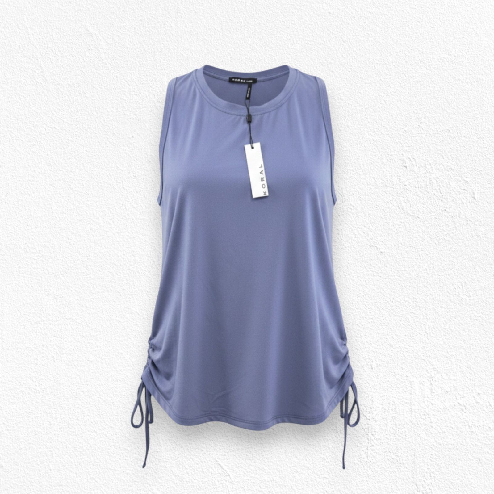 Other Leona Crepe Drawstring Athleisure Tank Blue Shadow Size XL Size XL / US 12-14 / IT 48-50 - 1 Thumbnail