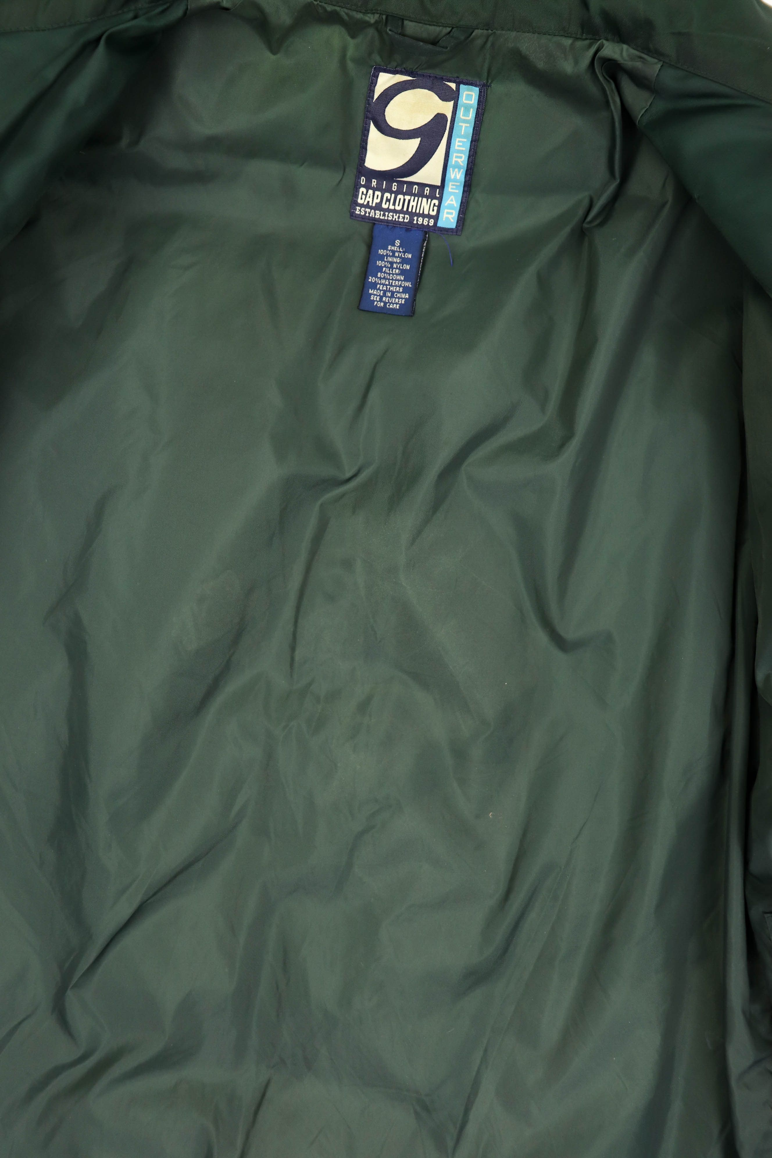 Gap Gap Vintage Green Nylon 3D Panels Quilted Puffer Down Jacket Size US M / EU 48-50 / 2 - 14 Thumbnail