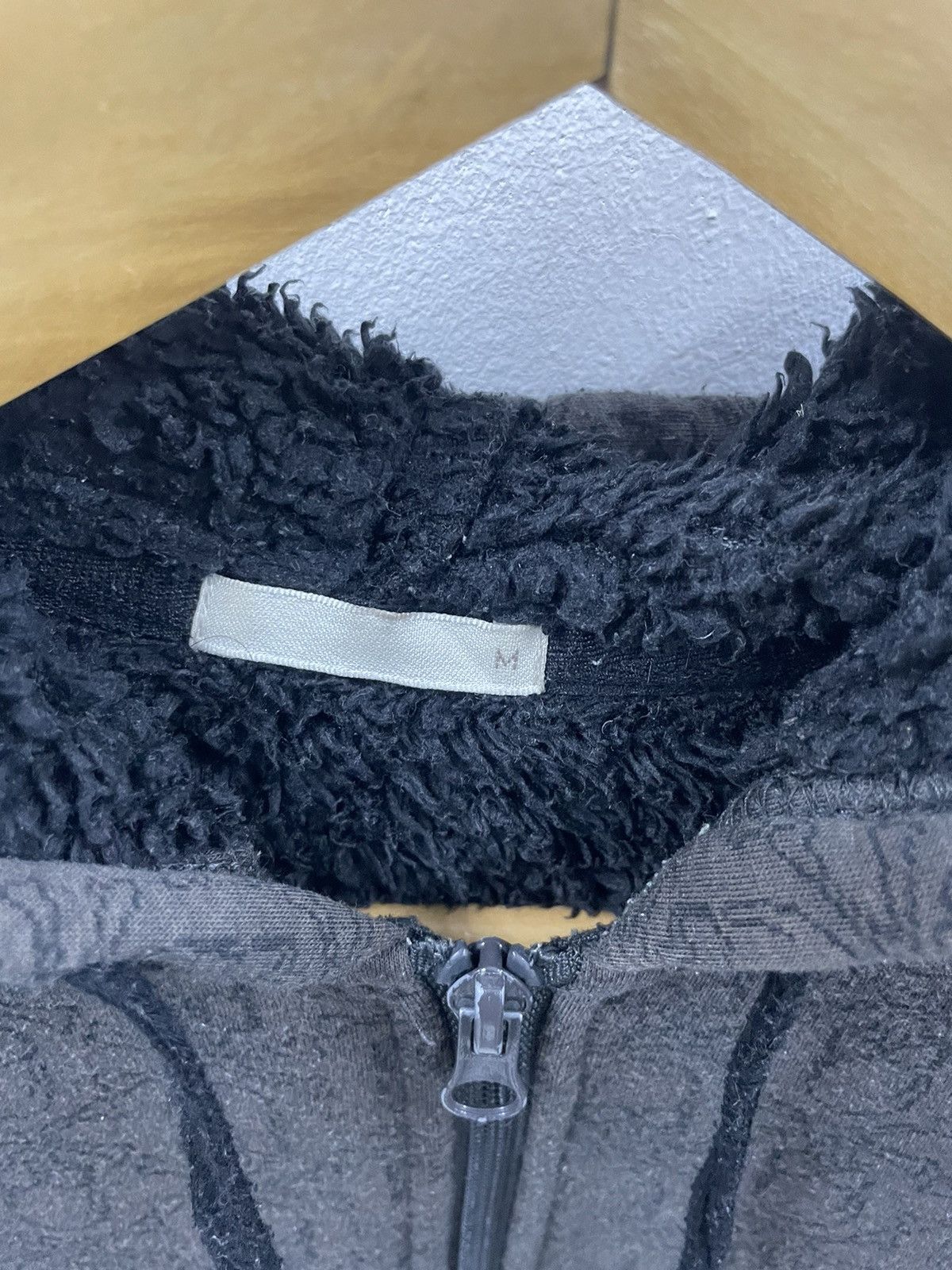 If Six Was Nine Vintage GU Japan Skull Hoodie Sherpa Lining Faded Black Size US S / EU 44-46 / 1 - 8 Thumbnail