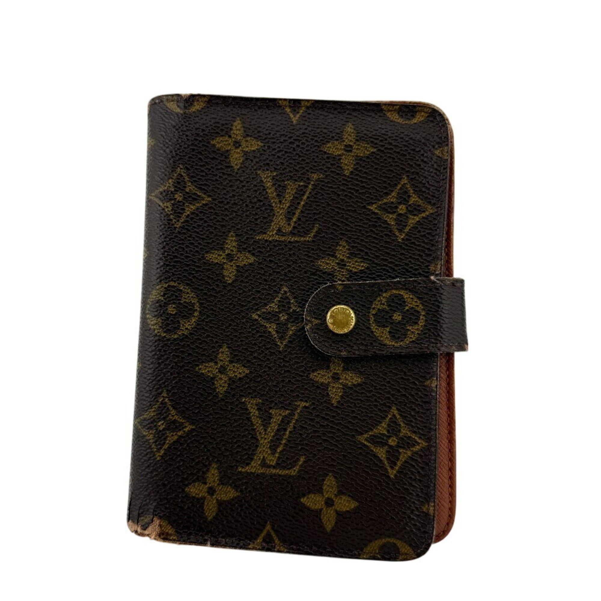 Louis Vuitton LOUIS VUITTON M61207 Porte Papier Zip Compact Wallet Monogram Bifold Brown Unisex Size ONE SIZE - 1 Thumbnail