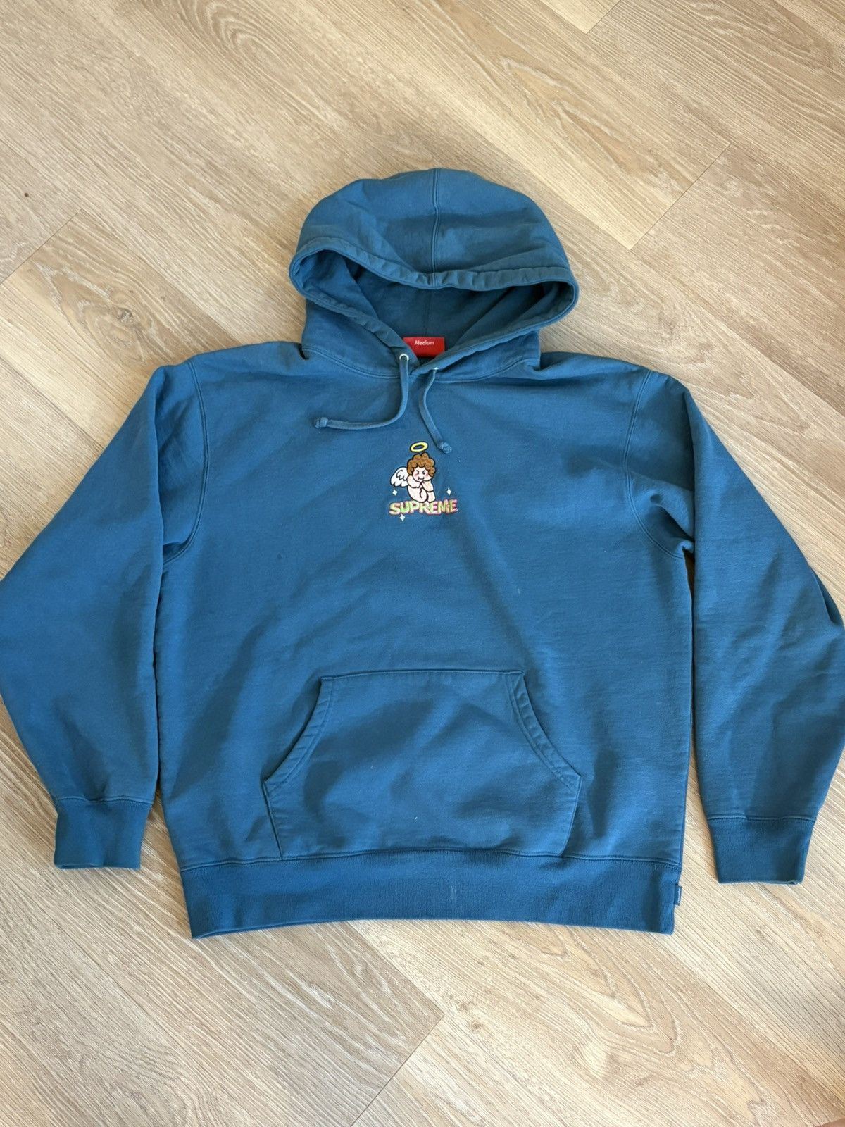 Supreme Angel Hooded Sweatshirt Blue M AOI Design