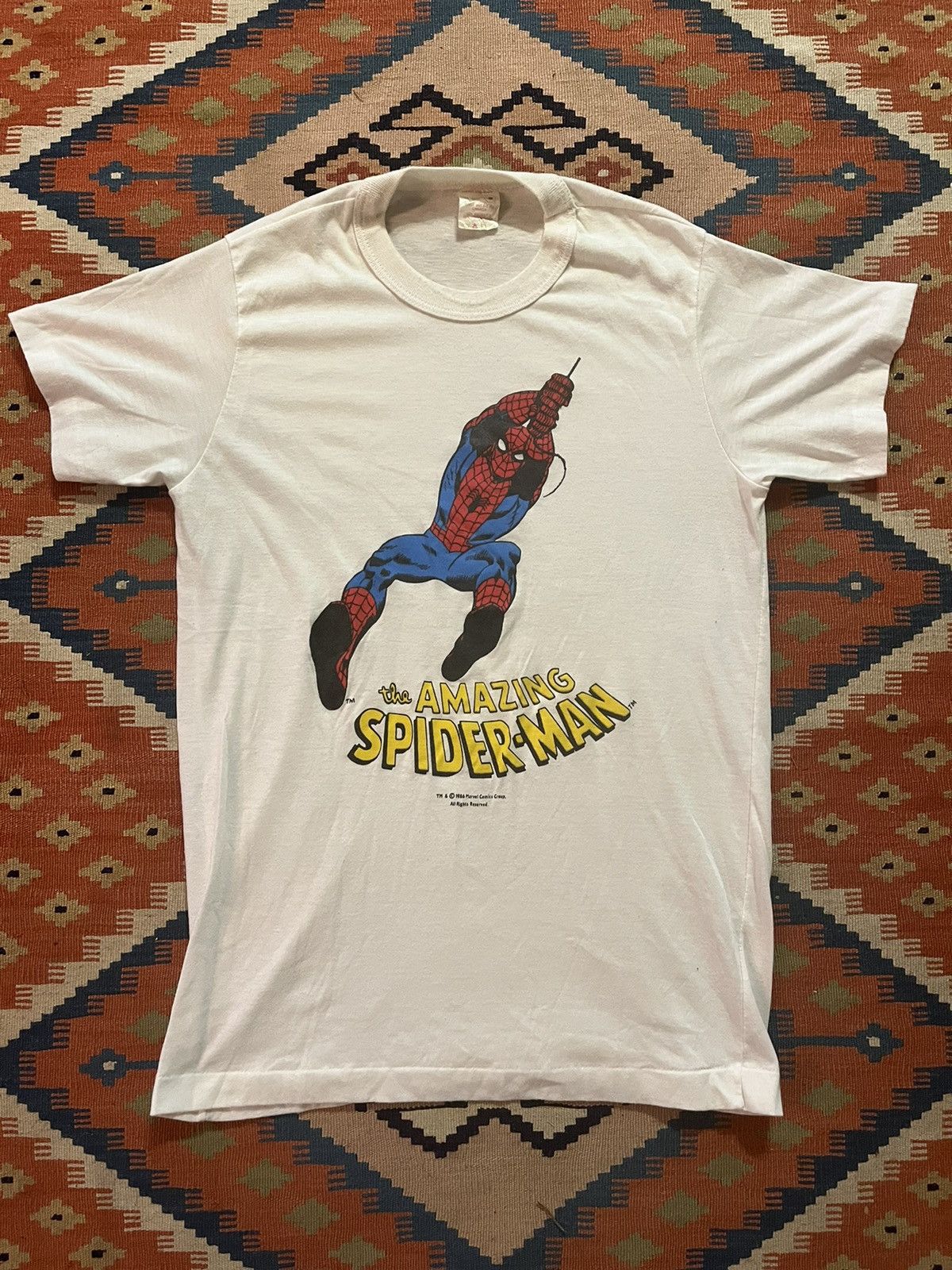 Other Vintage marvel comic amazing Spider-Man t shirt AOP 1986 Size US L / EU 52-54 / 3 - 1 Thumbnail