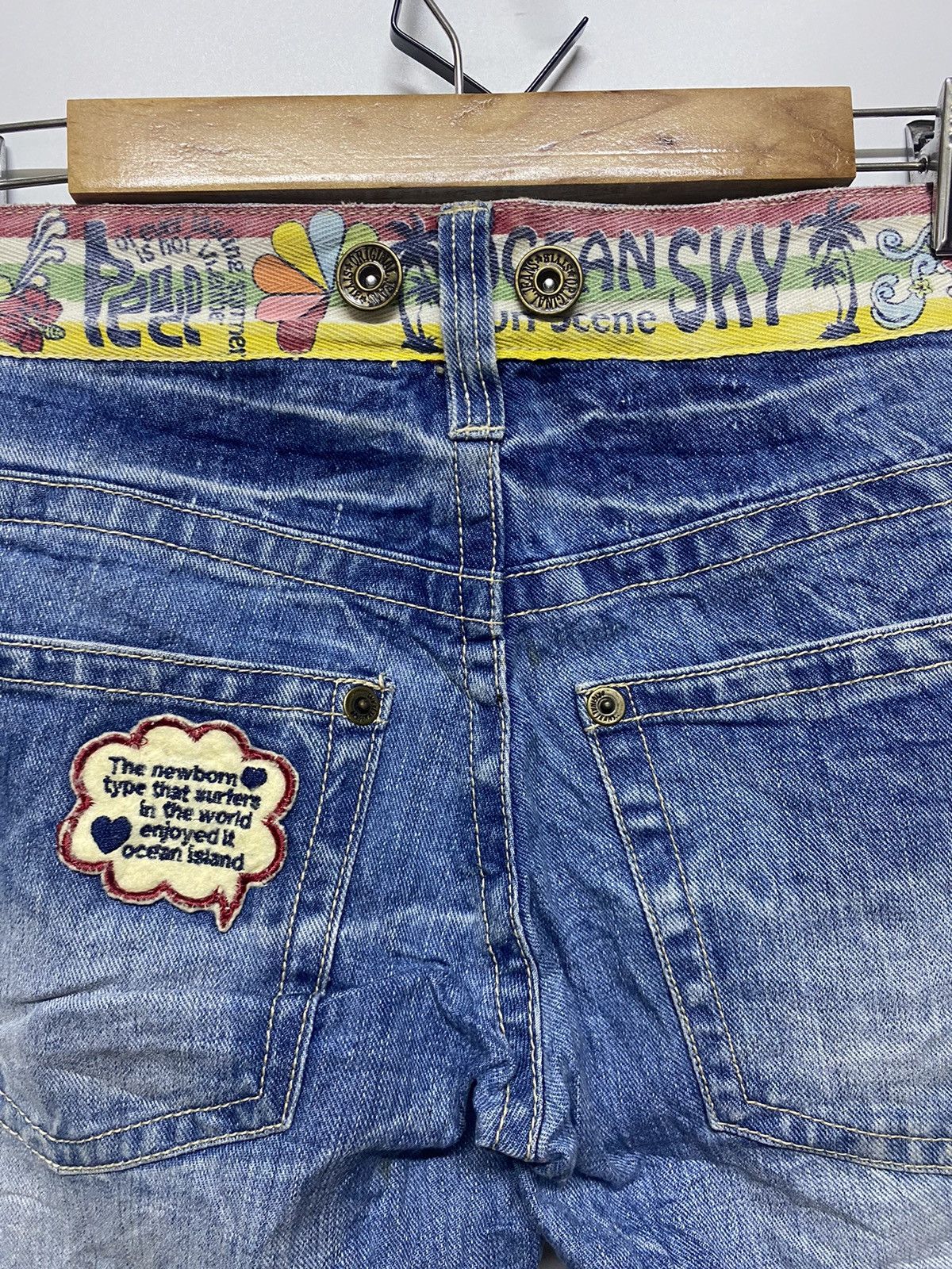 Designer × Japanese Brand Japanese Brand Beach Ocean Patches Denim Distressed Jeans Size 30" / US 8 / IT 44 - 12 Thumbnail