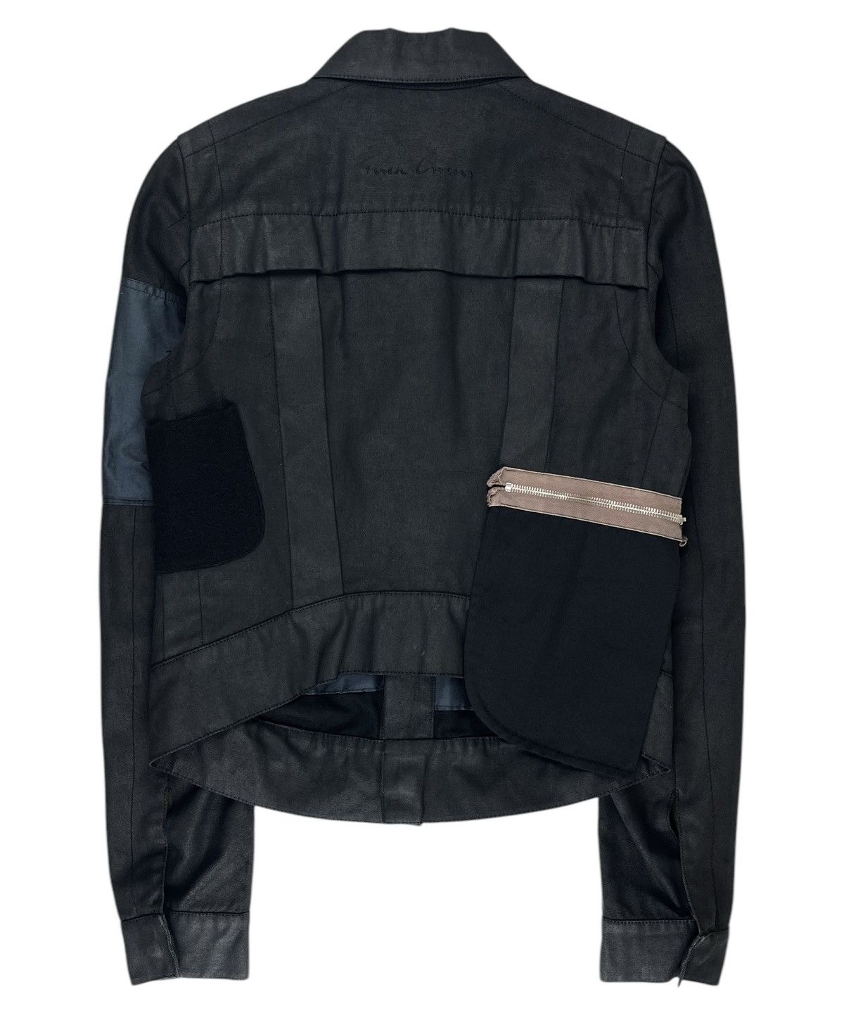 Rick Owens SS03 Rick Owens Suckerball Runway Waxed Cargo Denim Jacket Size US S / EU 44-46 / 1 - 2 Thumbnail