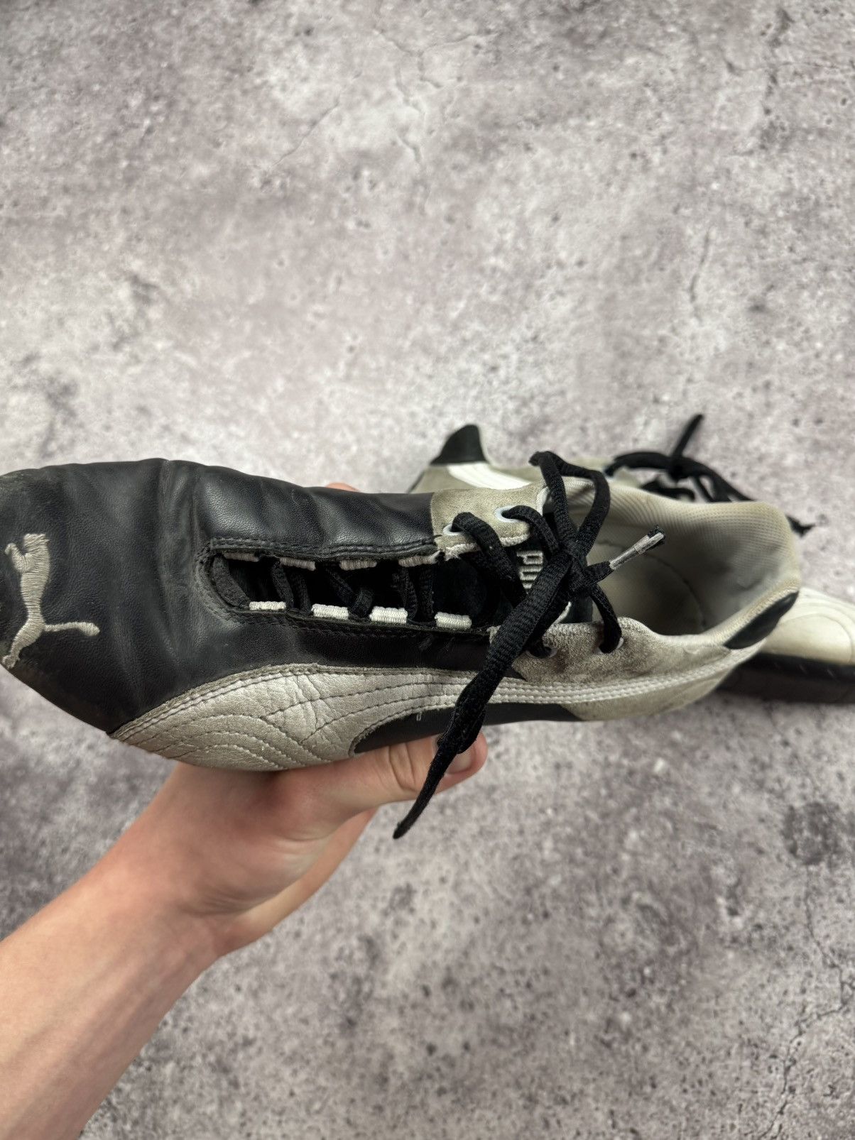Puma Vintage Puma Y2K opium Blokecore suede sneakers Trashed Size US 10 / EU 43 - 14 Thumbnail