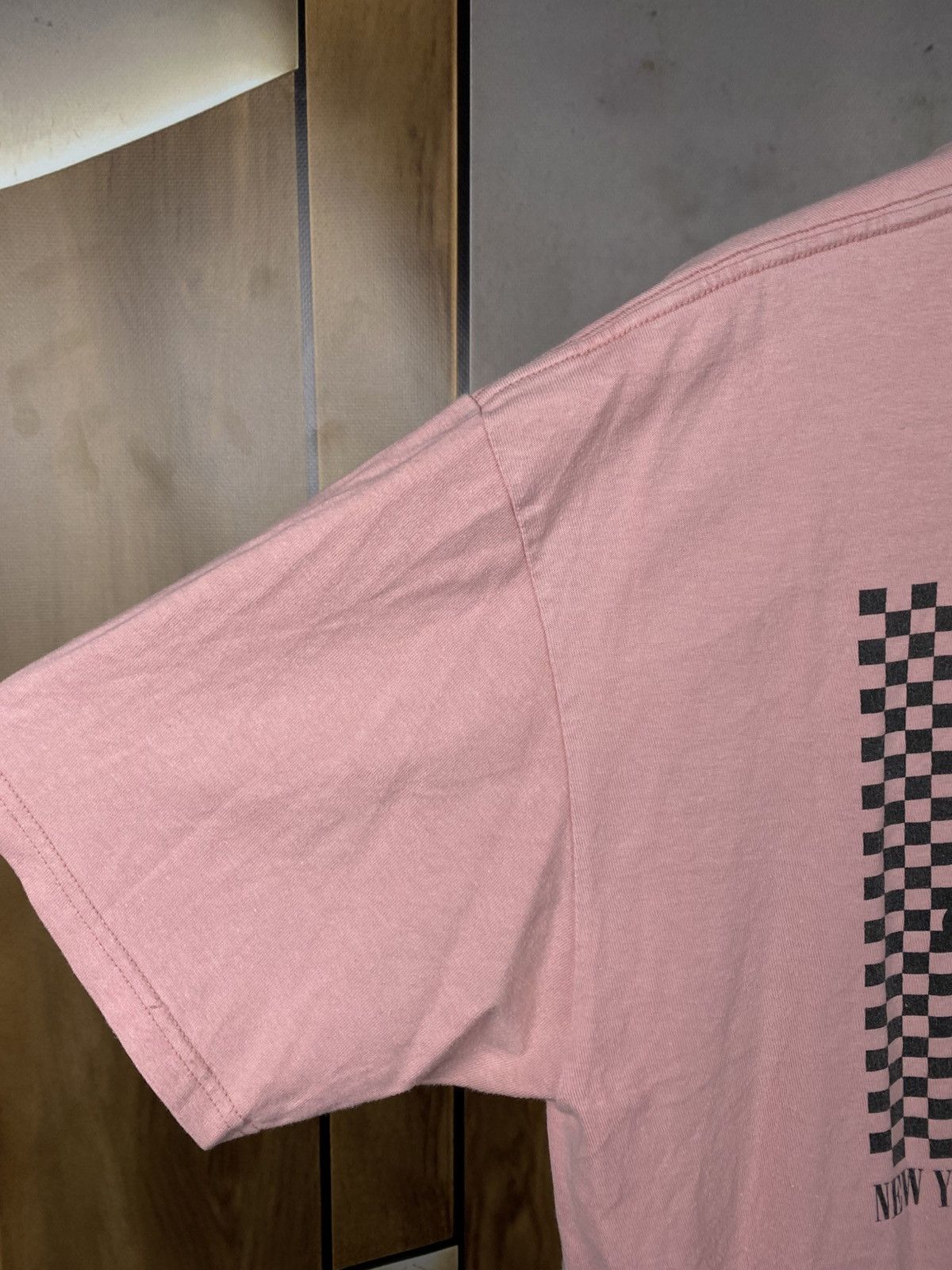 Stussy ♟️T-Shirt Stussy Checkered Big Logo New York Los Angeles Tee♟️ Size US L / EU 52-54 / 3 - 5 Thumbnail
