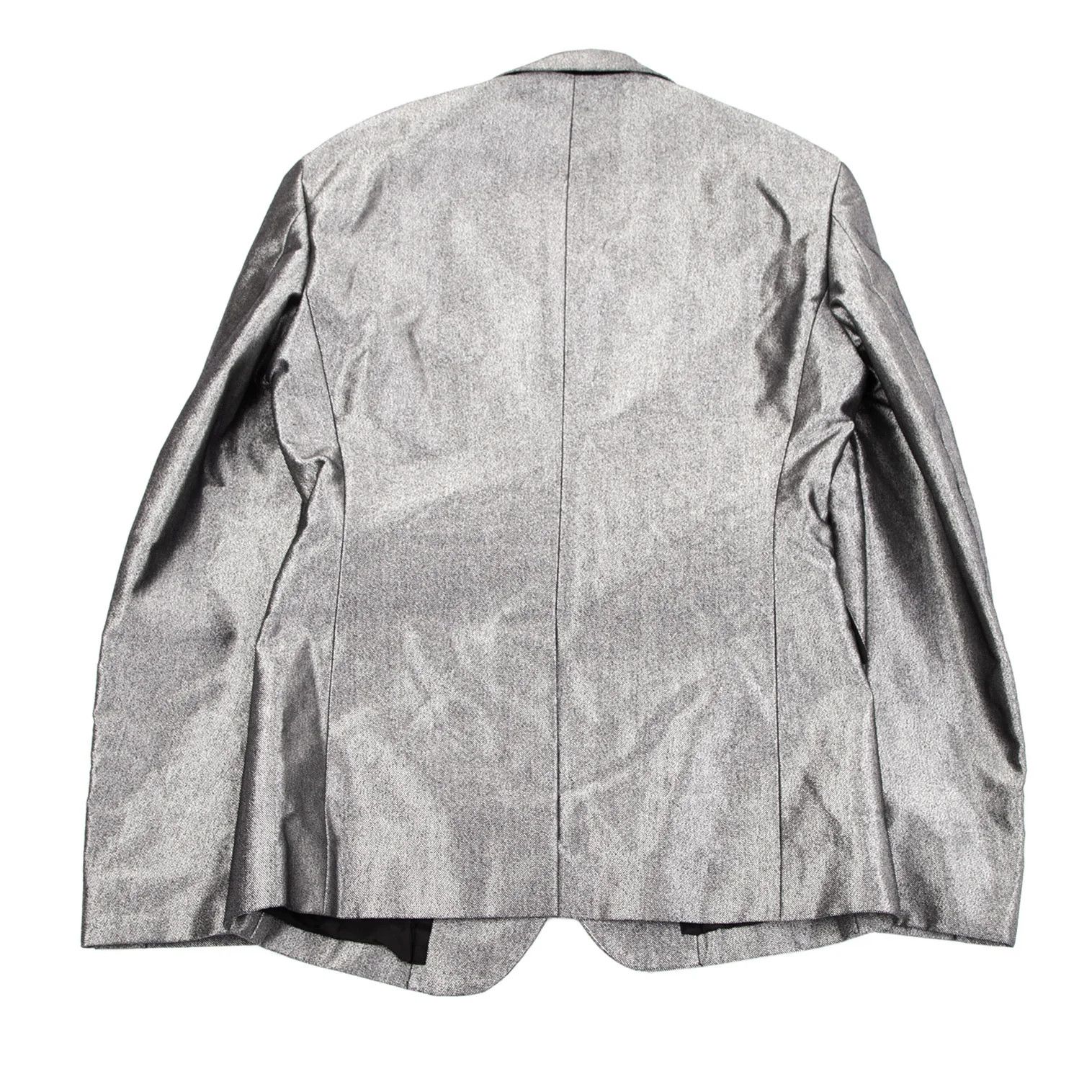 Comme des Garcons Homme Plus Metallic Hook Button Jacket in Silver, Size M Size US M / EU 48-50 / 2 - 12 Thumbnail