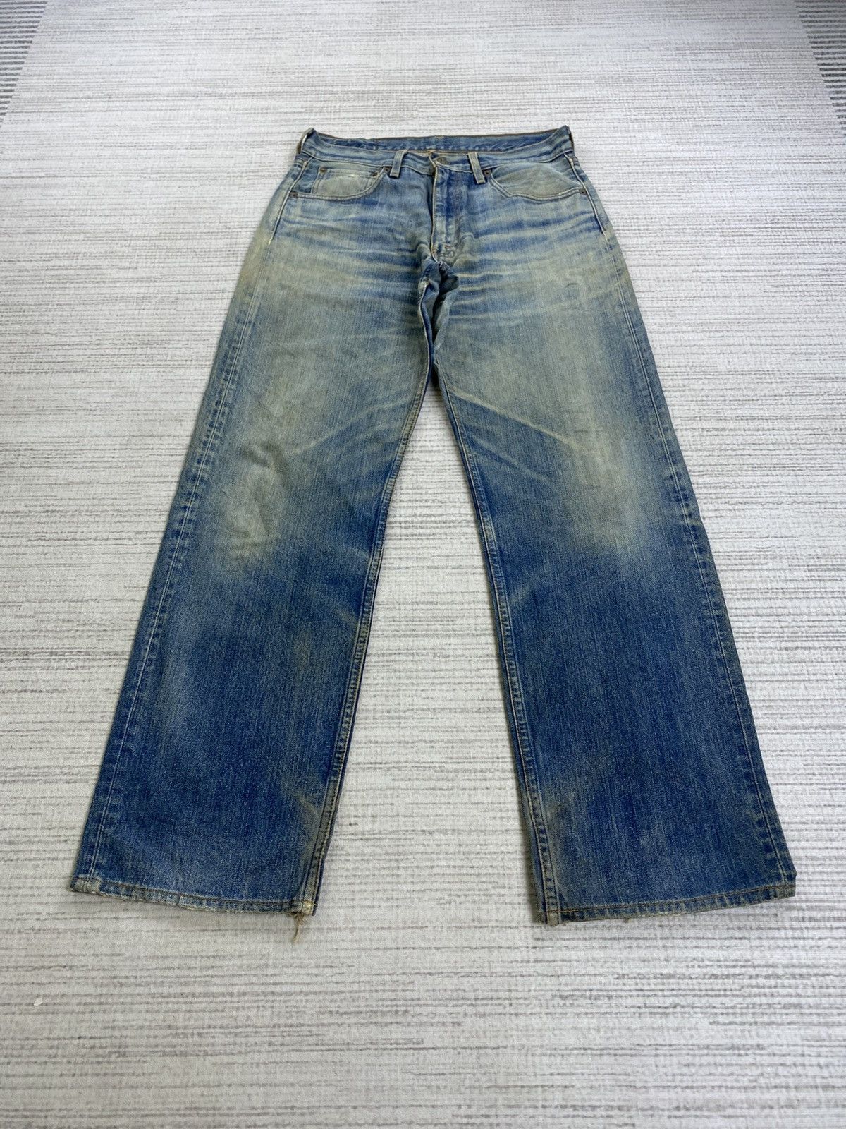 Levi's 🔥Vintage Levis 503 Distressed Denim Pants Size US 31 - 1 Thumbnail
