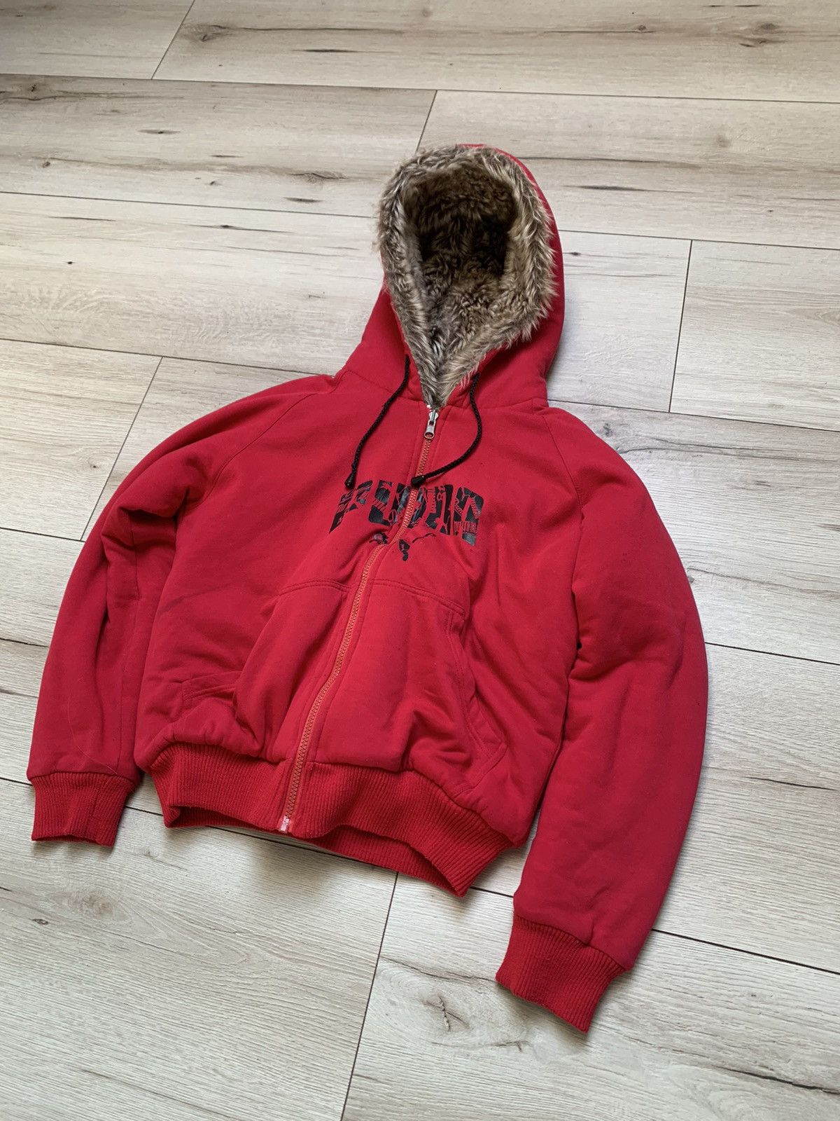 If Six Was Nine × Le Grande Bleu (L.G.B.) × Vintage VINTAGE ZIP HOODIE WITH FAUX FUR JAPANESE LGB GOA STYLE Size XL / US 12-14 / IT 48-50 - 3 Thumbnail
