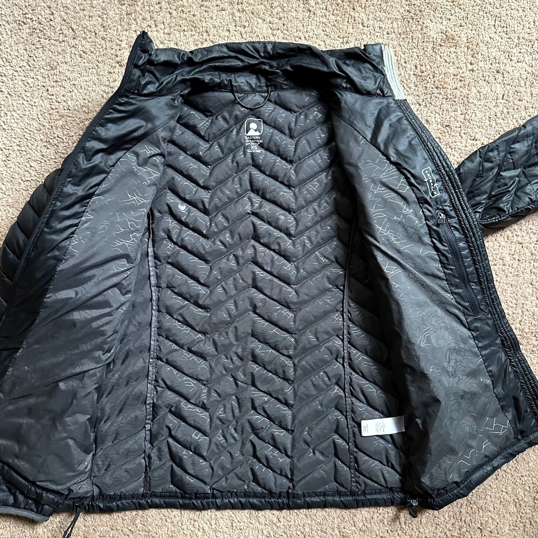 Vintage EMS Jacket Womens XS Packable Down Fill Puffer Black Jacket Size XS / US 0-2 / IT 36-38 - 3 Thumbnail
