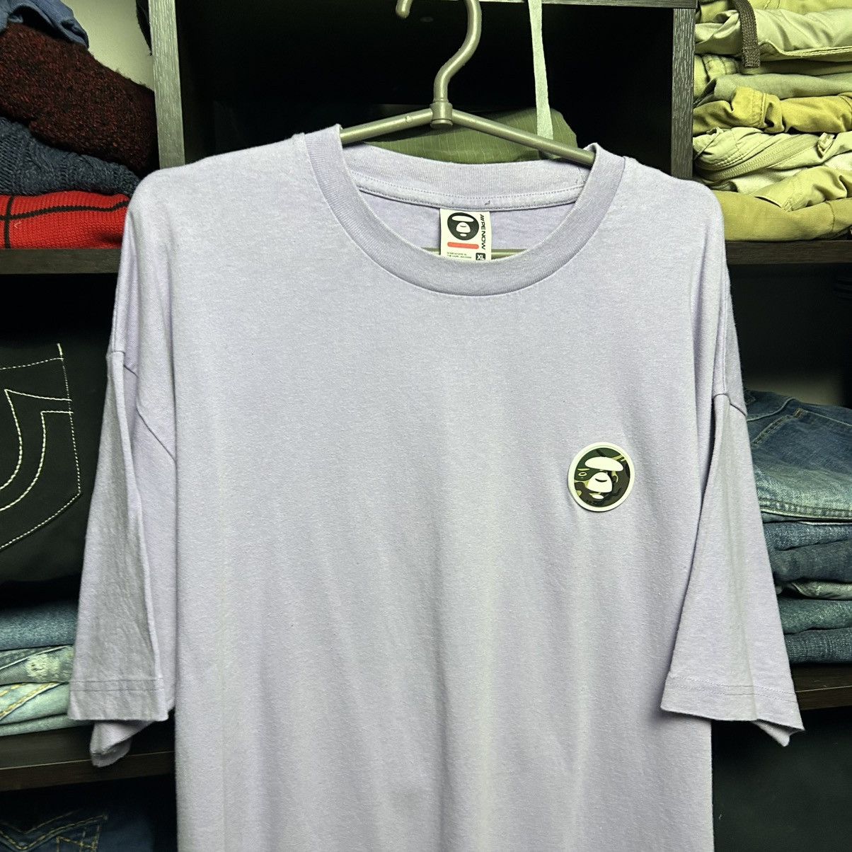 Aape Luxury Bape Ape Small logo designer streetwear tee size XL Size US XL / EU 56 / 4 - 2 Thumbnail