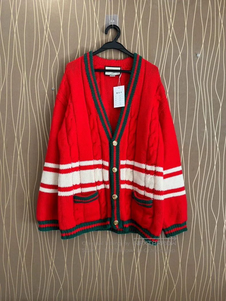 Gucci Christmas limited wool cardigan coat