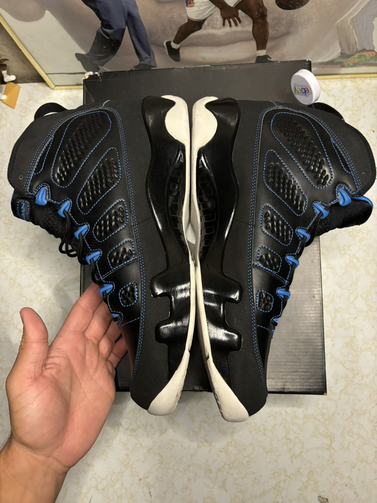 Jordan Brand Air Jordan 9 Retro OG photo blue Size US 12 / EU 45 - 3 Thumbnail