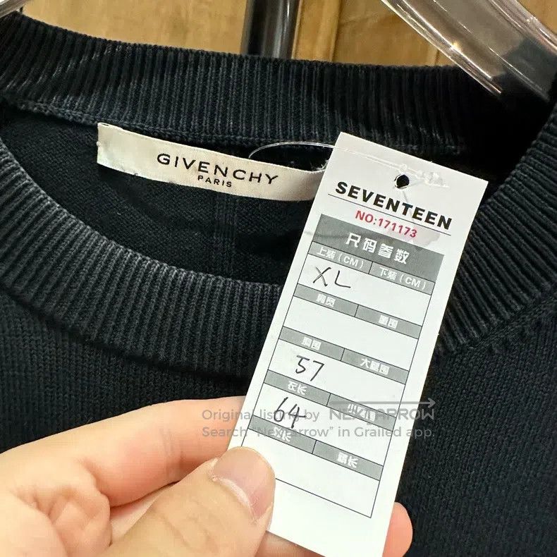 Givenchy Givenchy Five-Star Embroidered Striped Knit Black Hoodie Size US XL / EU 56 / 4 - 6 Thumbnail