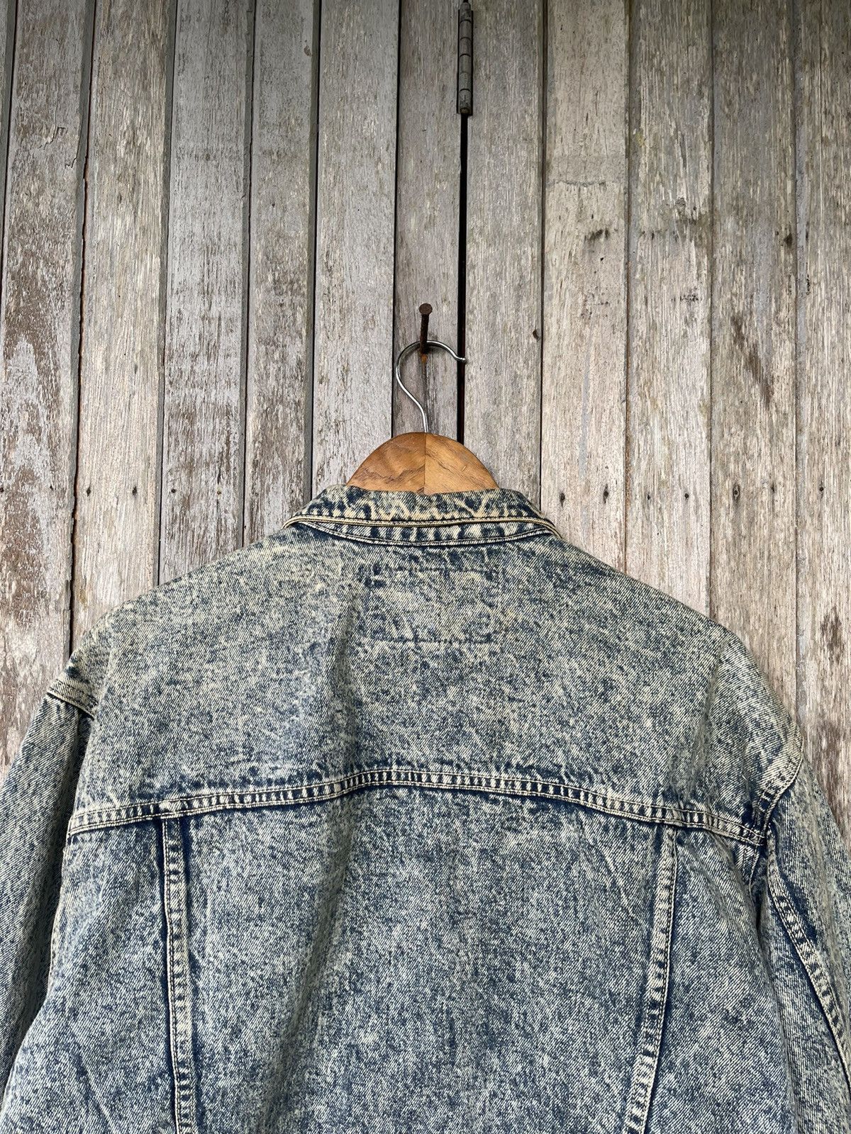 Designer Bell Scott Acid Wash Denim Jacket - Vintage 80s/90s Size US L / EU 52-54 / 3 - 9 Thumbnail