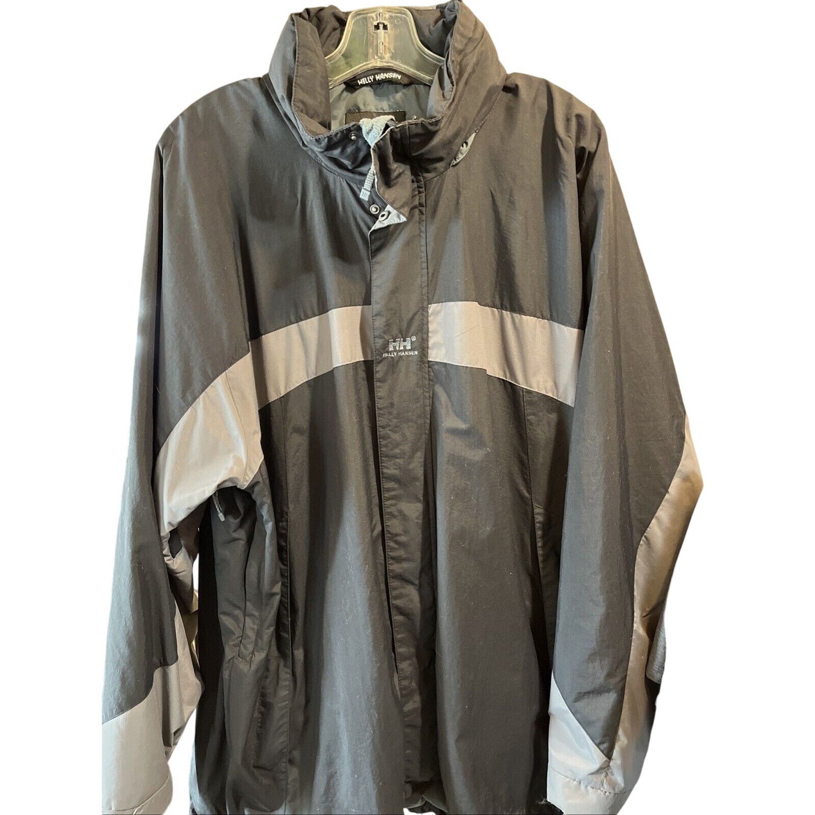 Helly Hansen Helly Hansen Jacket Mens Sz XL Black LS Packable Hood Travel Size US XL / EU 56 / 4 - 1 Thumbnail