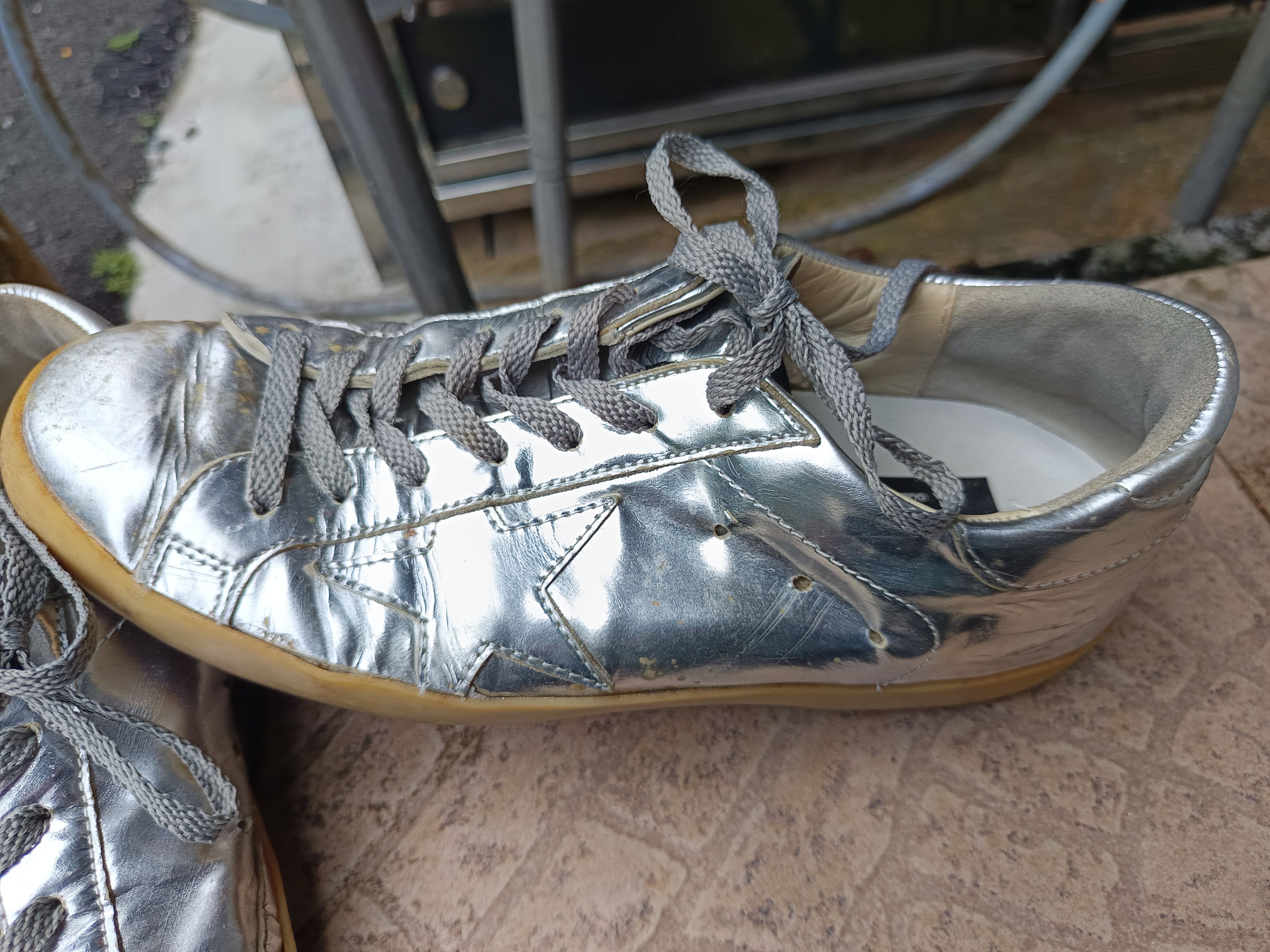 Golden Goose Vintage ggdb superstar metallic silver Size US 7 / EU 40 - 2 Thumbnail