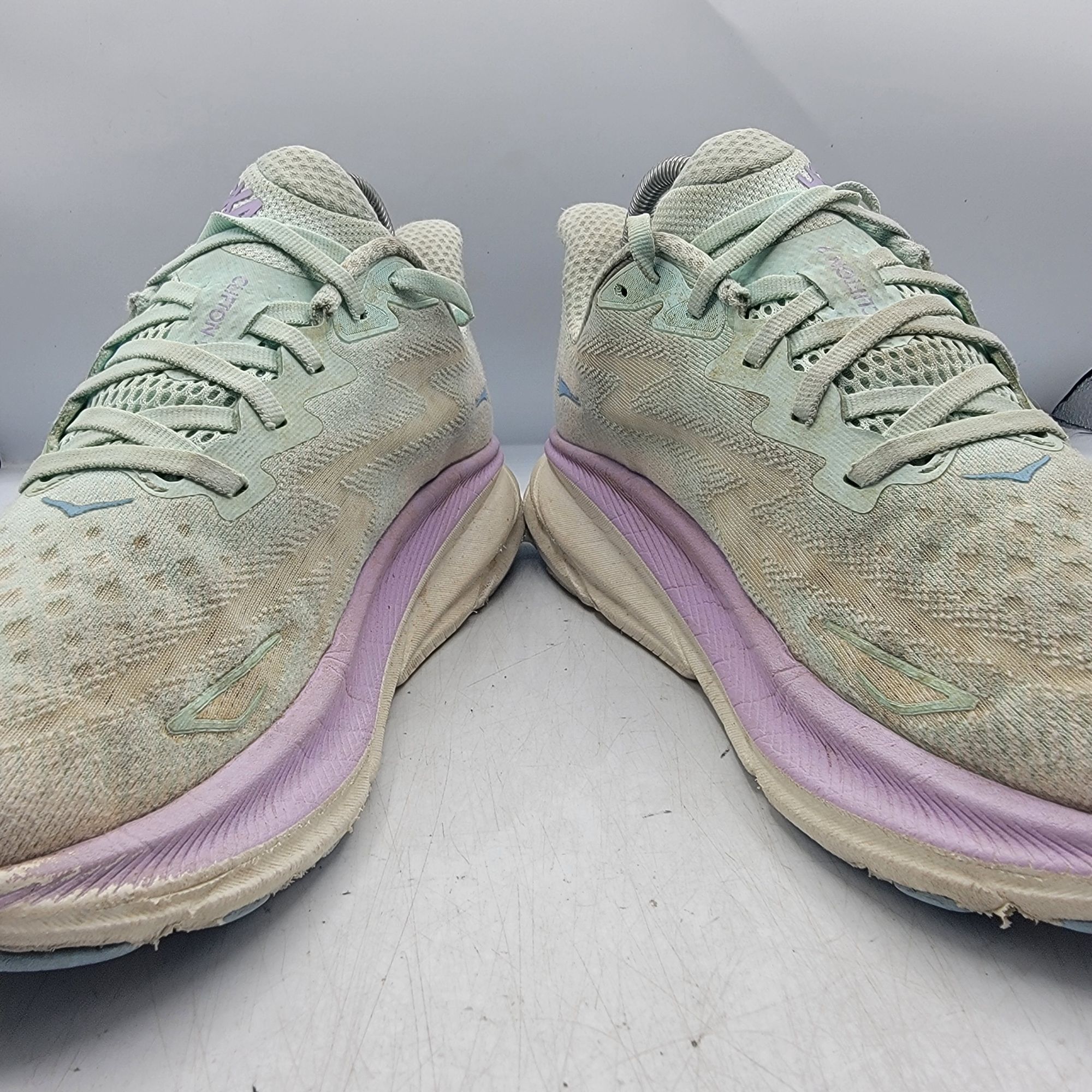 Hoka Hoka Clifton 9 Womens 9 B Sunlit Ocean Lilac Mist Athletic S Size US 9 / IT 39 - 2 Thumbnail