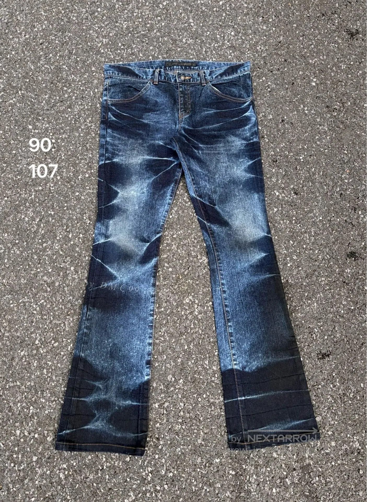 Vintage Vintage SCHLUSSEL 00s Washed Blue Jeans. Size US 36 / EU 52 - 1 Thumbnail