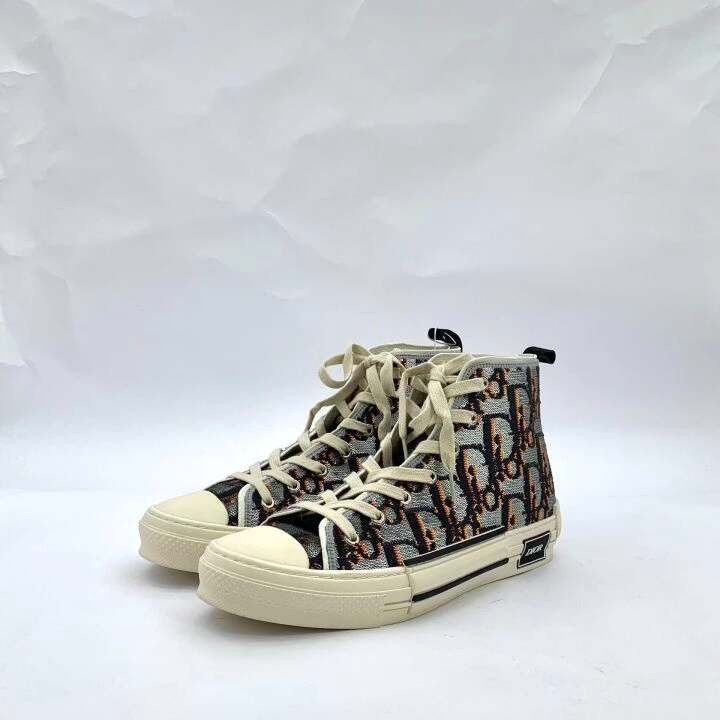 Dior Dior B23 Oblique Logo High-Top Sneakers Size US 10 / EU 43 - 1 Thumbnail