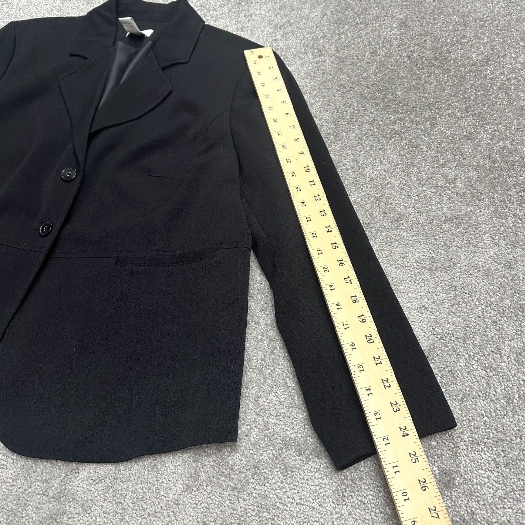 Charter Club Charter Club Blazer Womens 18W Black Single Breasted Business Work Jacket Size XXL / US 16-18 / IT 52-54 - 7 Thumbnail