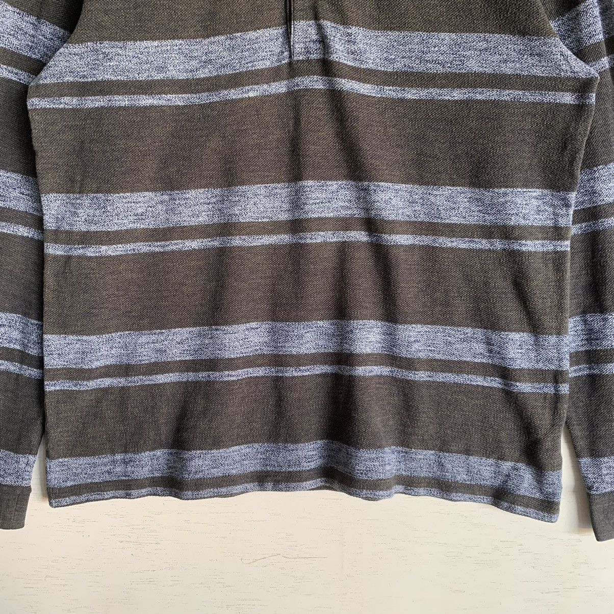 Lacoste Vintage Long Sleeve Lacoste Striped Polo Shirt Size US M / EU 48-50 / 2 - 8 Thumbnail