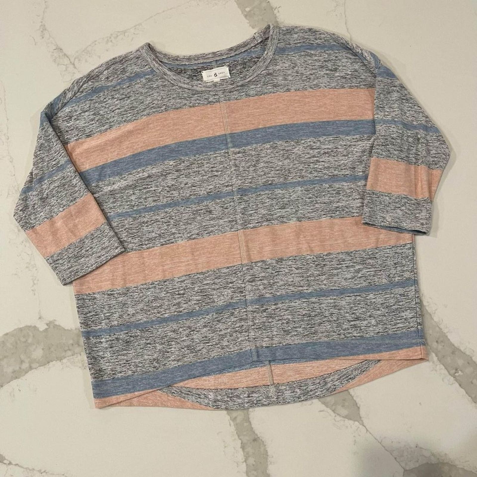 Lou & Grey Lou & Grey Multicolor 3/4 Sleeve Crewneck Sweater Women's XS Size XS / US 0-2 / IT 36-38 - 1 Thumbnail