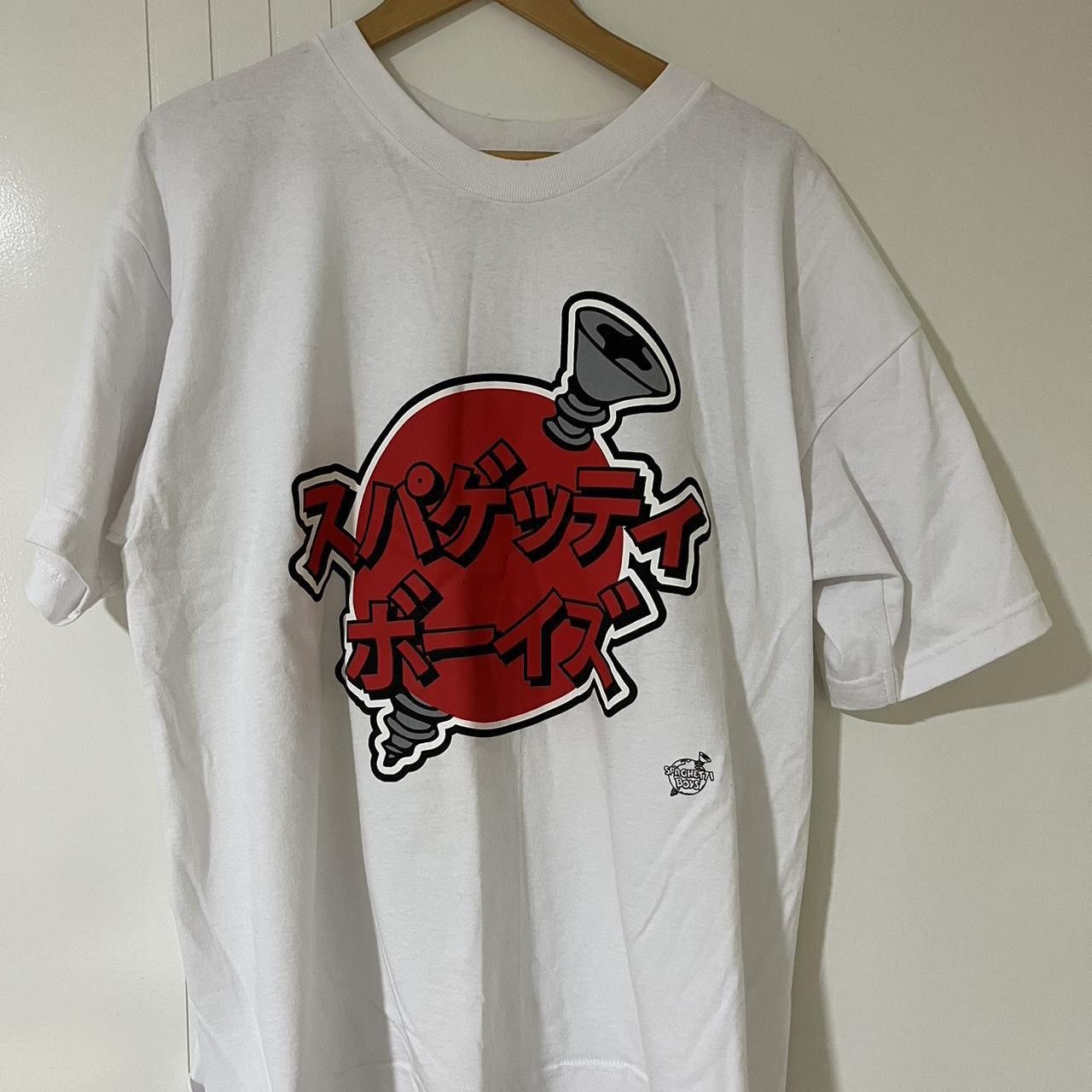 Image of Spaghetti Boys Japan Screw Tee XL in White, Men's