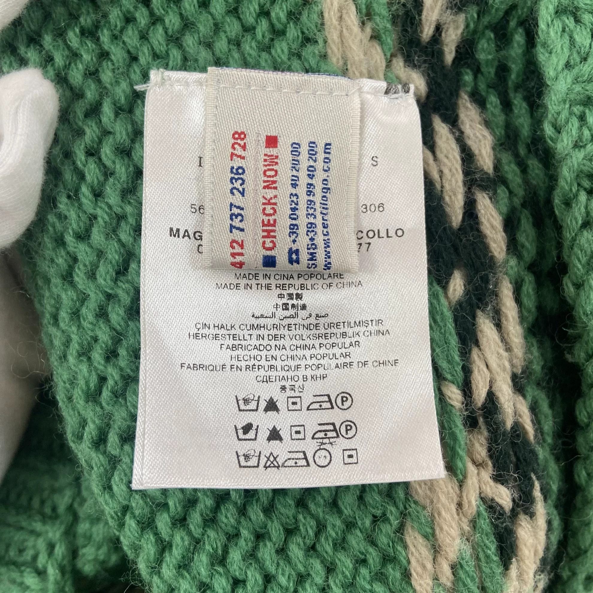Moncler Moncler Green Knit Sweater L 6355 Size L / US 10 / IT 46 - 8 Thumbnail