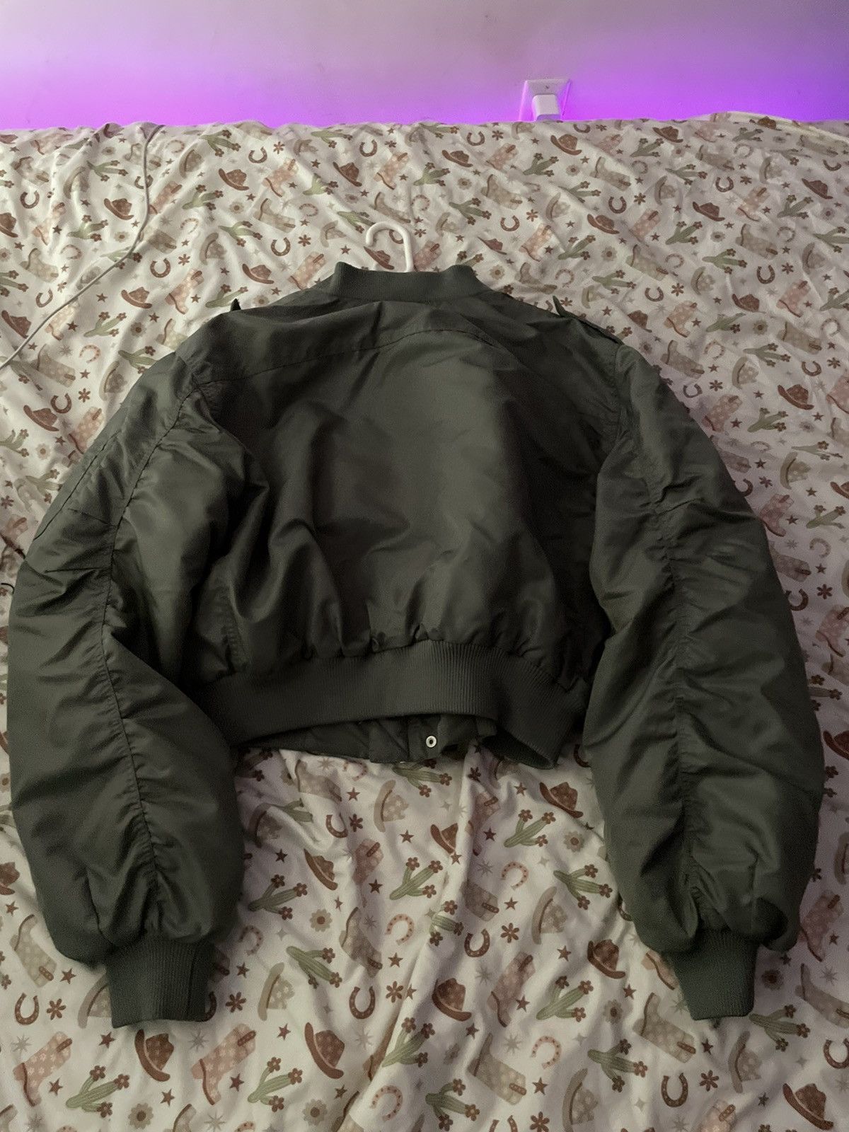 Entire Studios Entire Studios Women A-4 Bomber Jacket – Olive / Khaki (L) Size L / US 10 / IT 46 - 5 Thumbnail