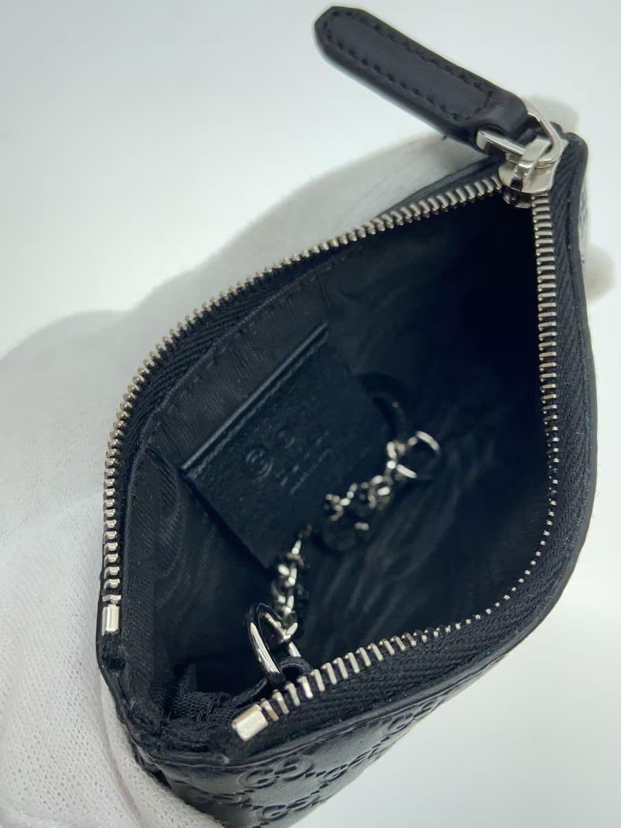 Gucci Gucci Micro Guccissima Leather Coin Case Black Size ONE SIZE - 4 Thumbnail