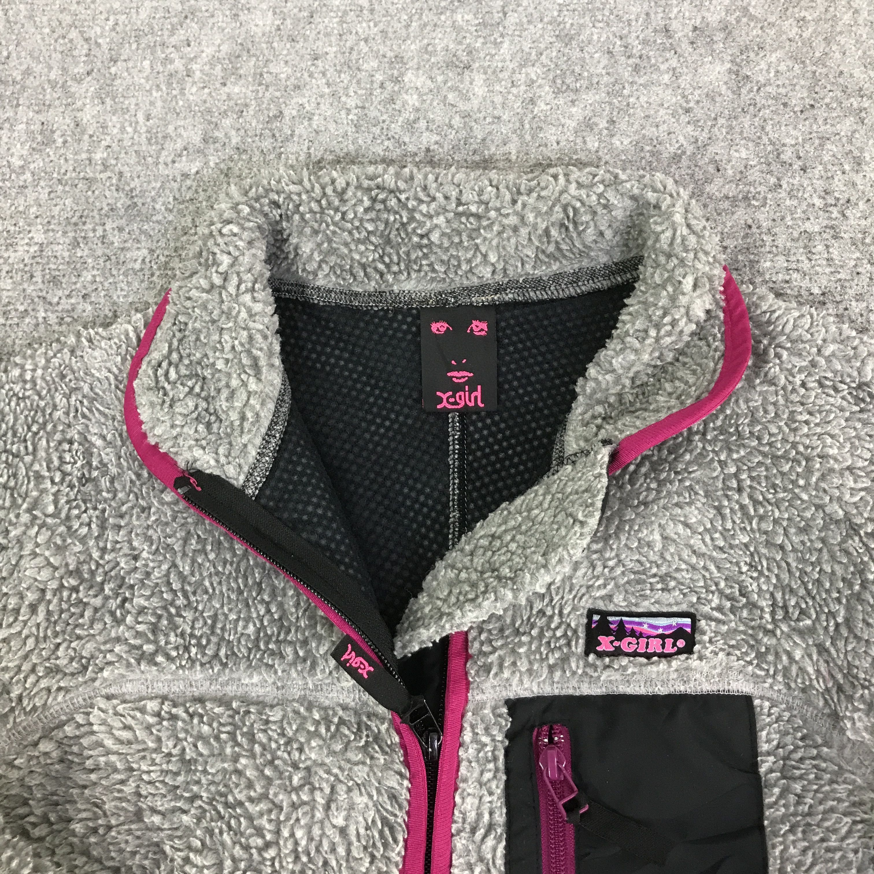 X-Girl X-GIRL SHERPA FLEECE HOODIE JACKET K110B14 Size M / US 6-8 / IT 42-44 - 8 Thumbnail