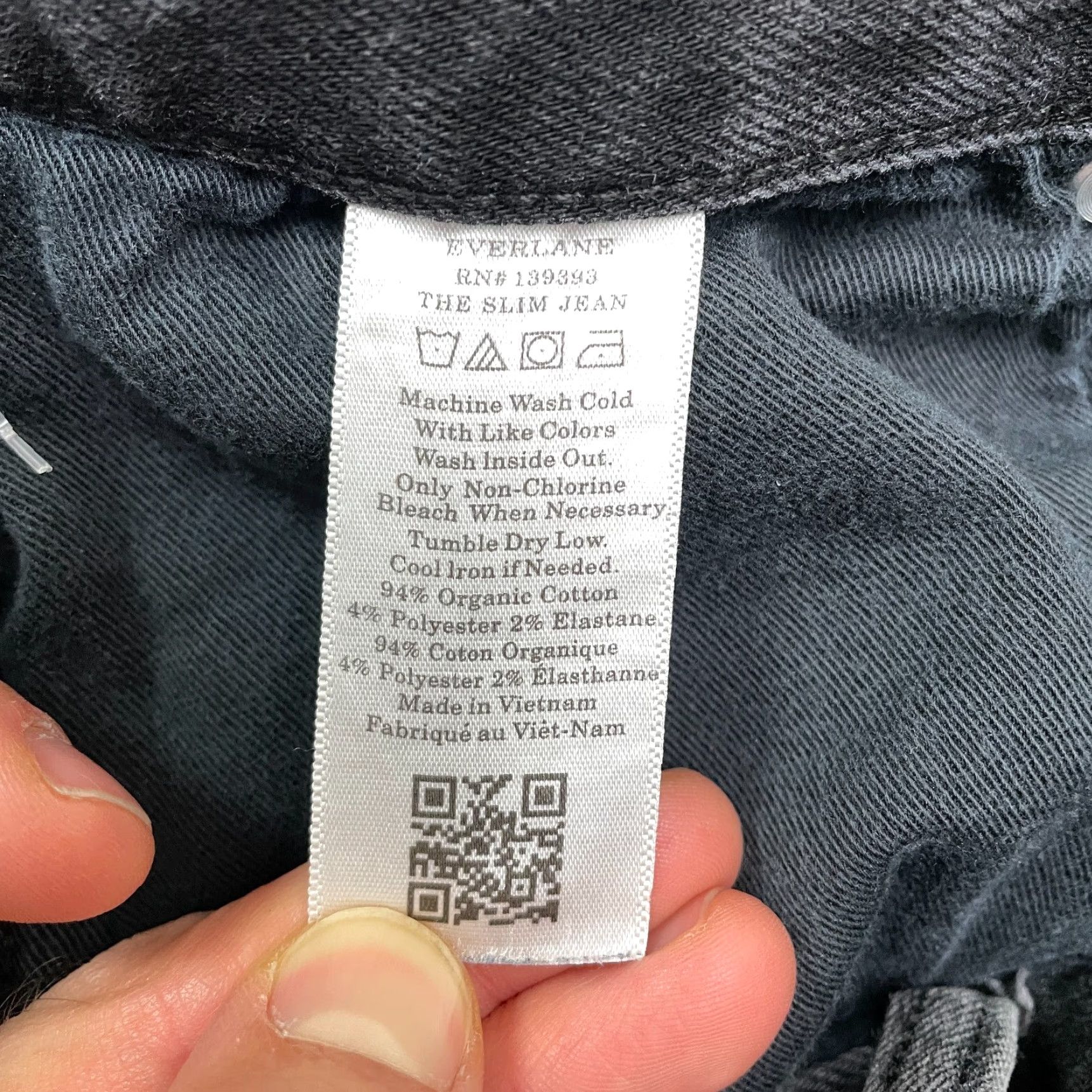 Everlane Everlane Slim Fit Denim Jeans Mens 28x27 Black Mid Rise Stretch 5-Pocket City Grunge Size US 28 / EU 44 - 6 Thumbnail