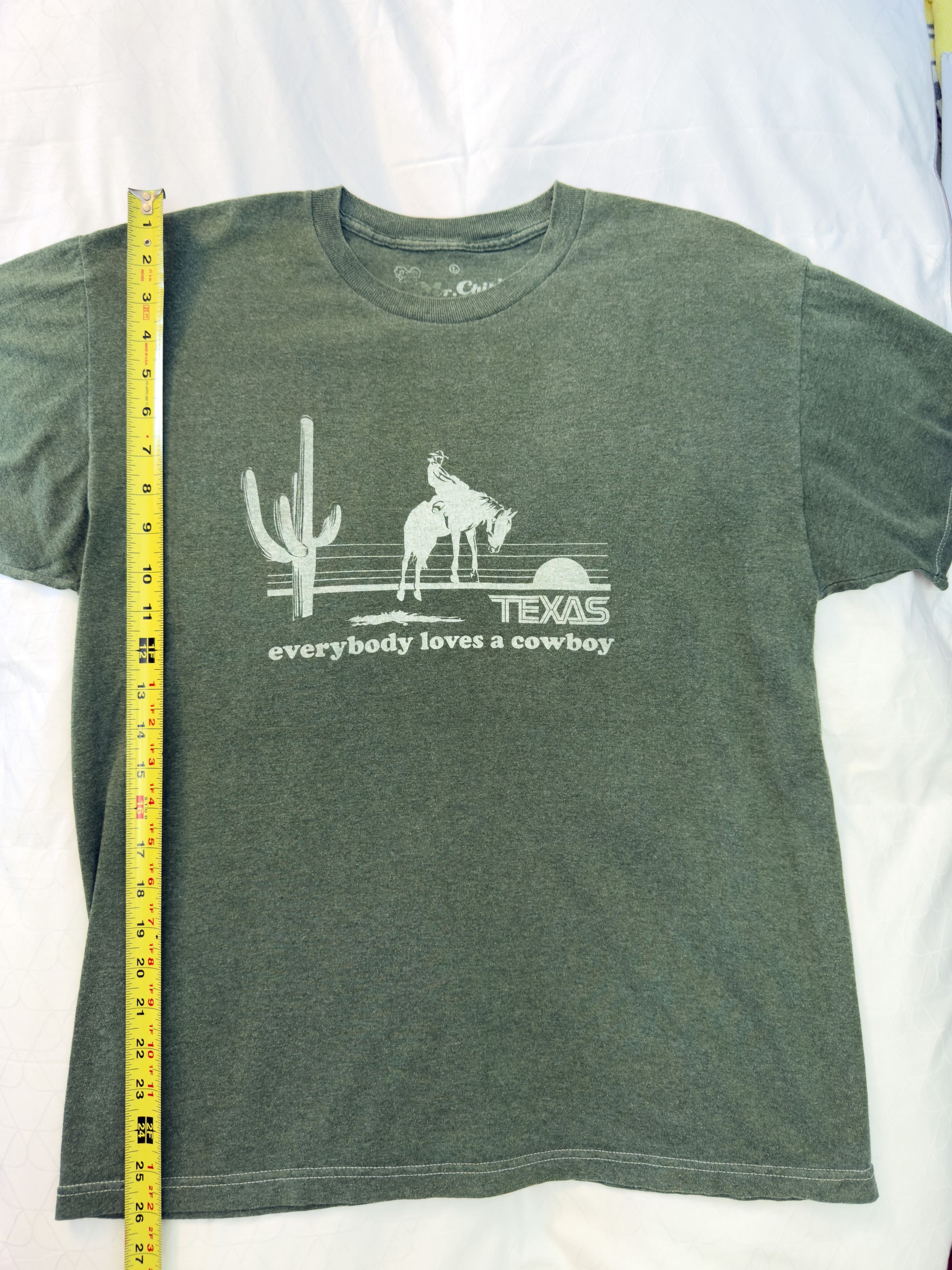 Other Y2K Mr. Chips Texas Cowboy Graphic T-Shirt Made in USA Size US L / EU 52-54 / 3 - 7 Thumbnail