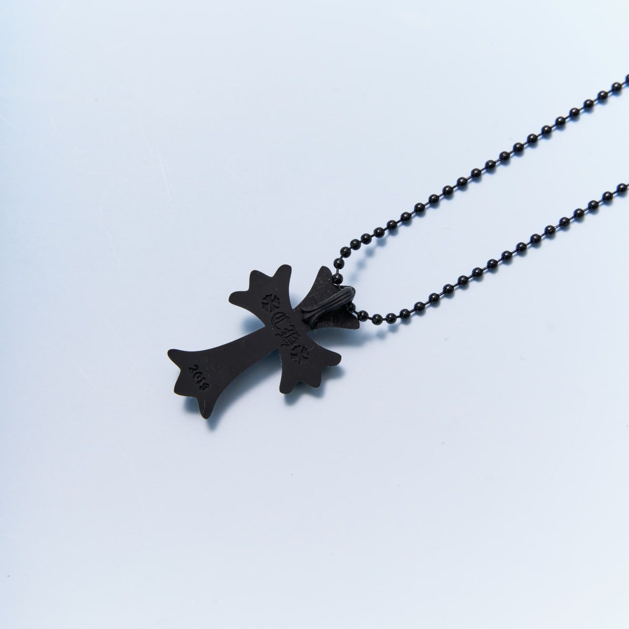 Chrome Hearts CHROME HEARTS Silicrome Cross Necklace Matte Black Size ONE SIZE - 3 Thumbnail