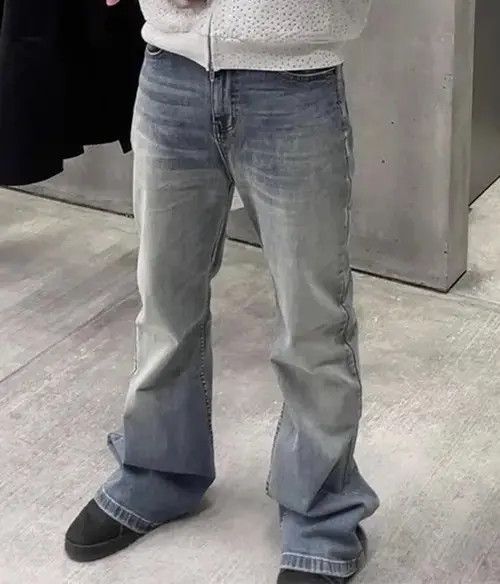 Designer × Japanese Brand Y2K Washed Blue Baggy Jeans Size US 30 / EU 46 - 3 Thumbnail