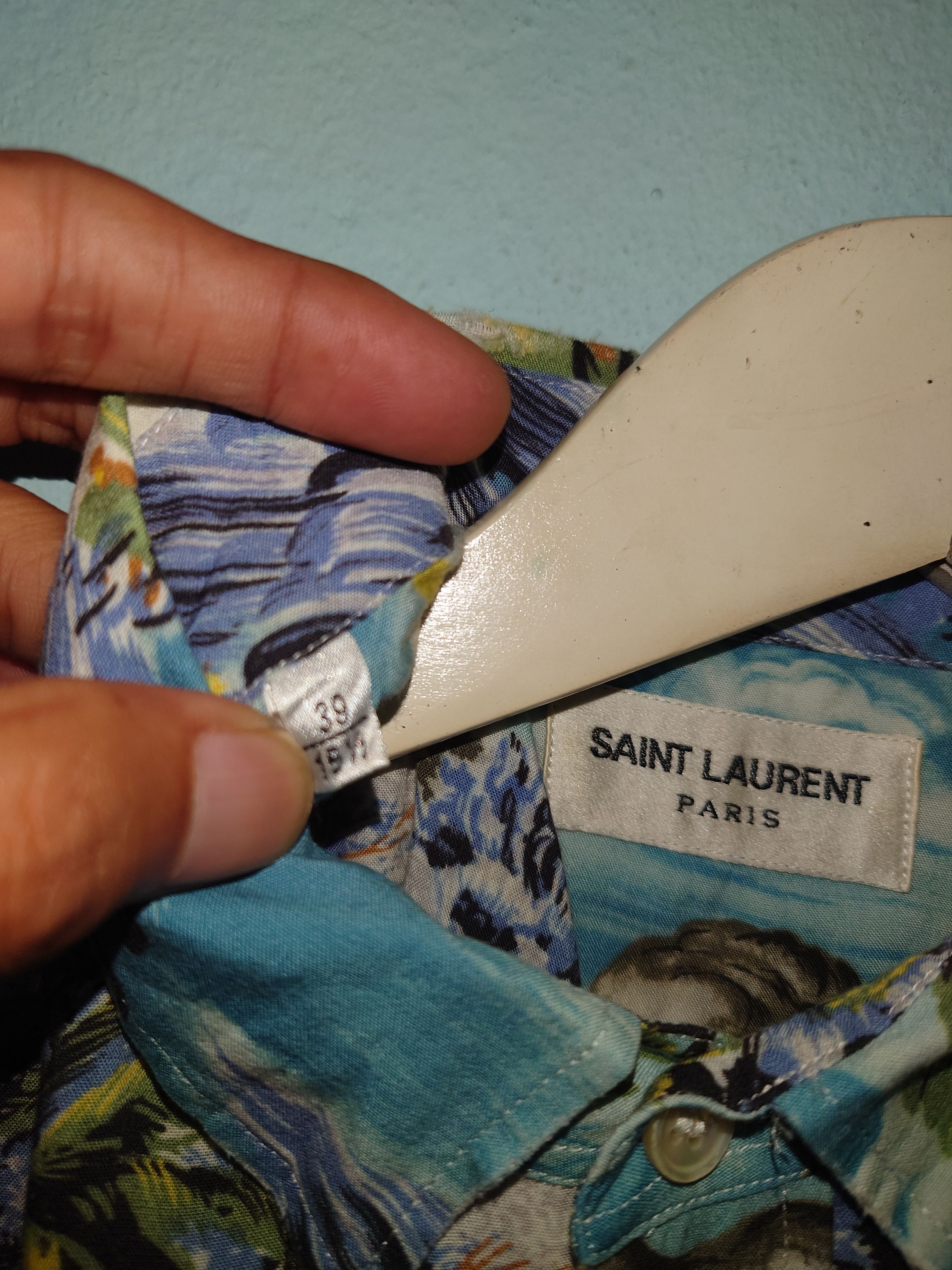 Saint Laurent Paris Saint Laurent Paris SS16 Surf Hawaiian Shirt Size 39 Size US M / EU 48-50 / 2 - 5 Thumbnail