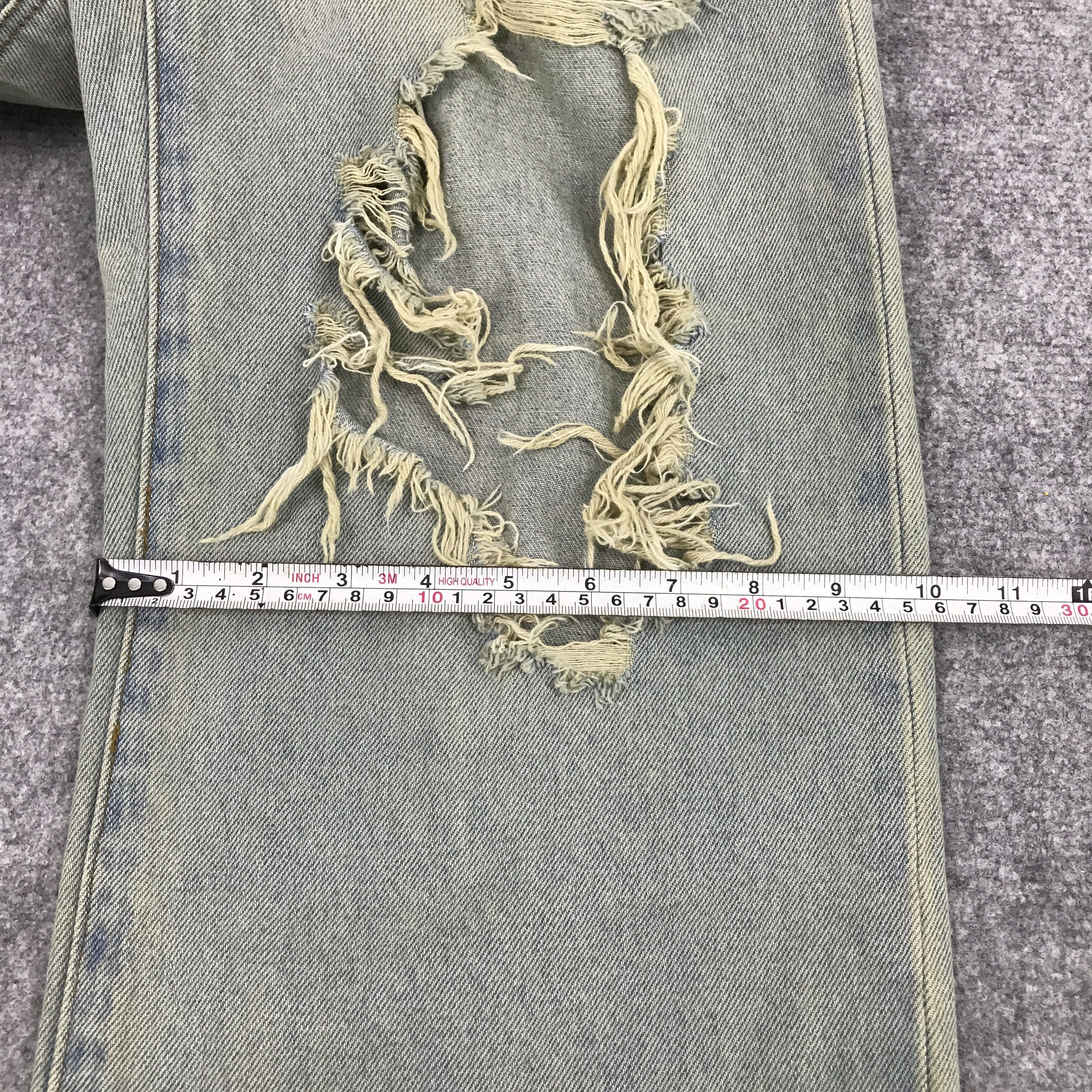Japanese Brand BAGGY THE STANDARD RIPPED DISTRESSED DENIM PANTS Size US 29 - 10 Thumbnail