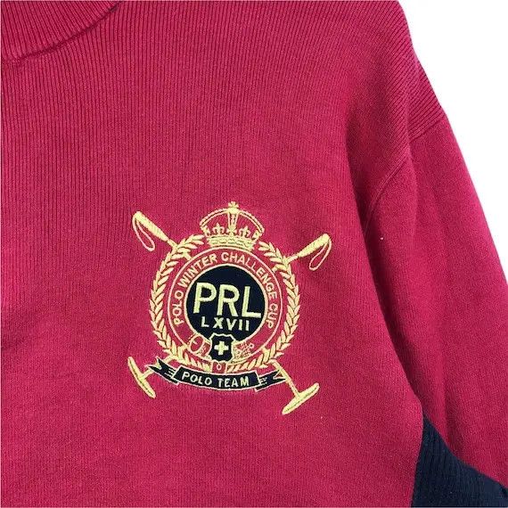 Polo Ralph Lauren Vtg 90’ Polo RALPH LAUREN PRL Cookies Logo Sweater Size US M / EU 48-50 / 2 - 5 Thumbnail