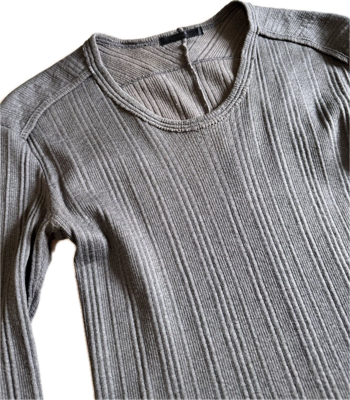 The Viridi-anne the viridi-anne Coated 3/4 sleeve rib cutsew t-shirt Size US M / EU 48-50 / 2 - 4 Thumbnail
