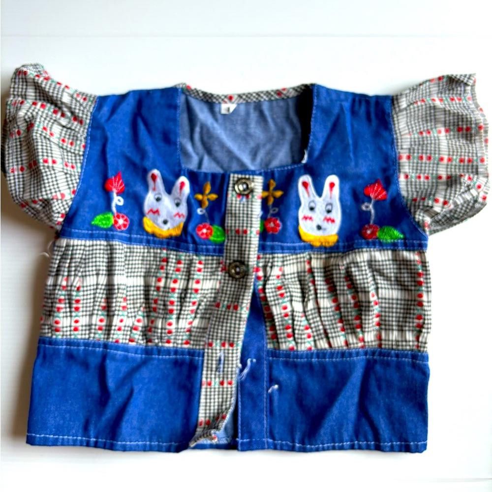 Designer Vintage bunny blouse Size US XXS / EU 40 - 1 Thumbnail