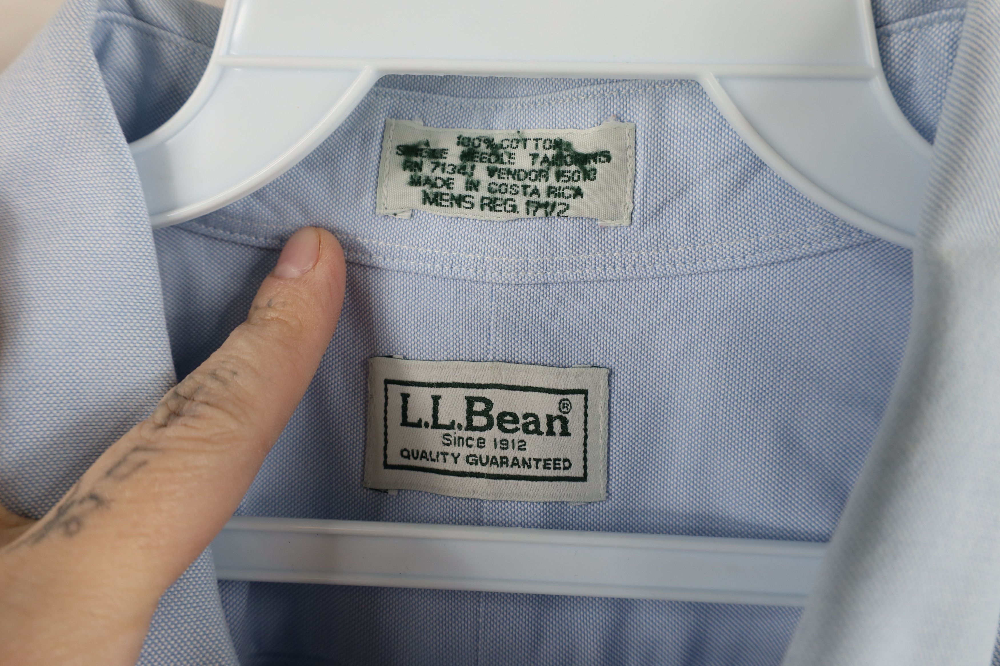 L.L. Bean × Vintage Vintage LL Bean Cotton Oxford Collared Button Down Shirt Size US M / EU 48-50 / 2 - 8 Thumbnail