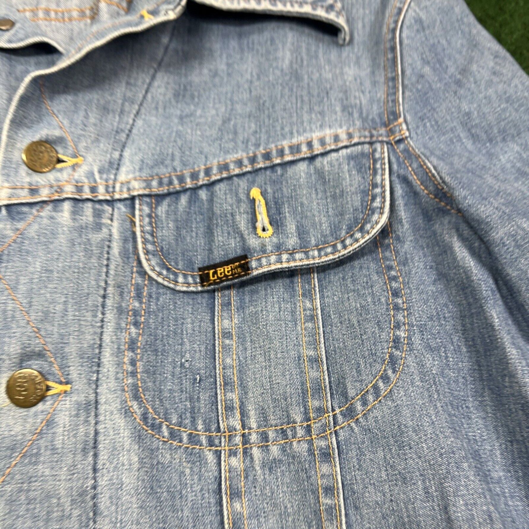 Lee Vintage Lee Riders Denim Blue Trucker Jacket USA Made Size Small/ Medium Size US S / EU 44-46 / 1 - 5 Thumbnail