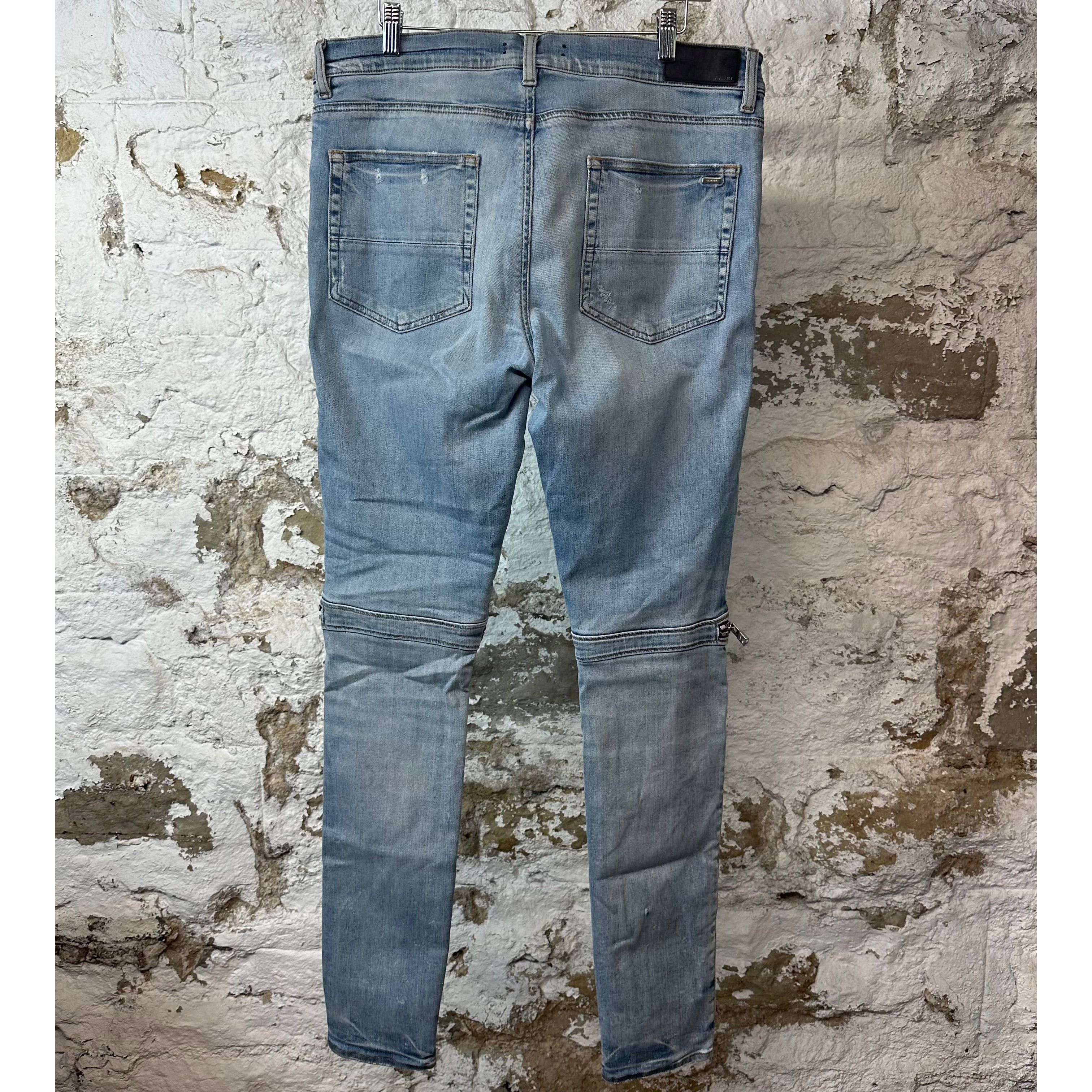 Amiri Amiri MX2 Brown Paisley Blue Denim Jeans Sz 36 Size US 36 / EU 52 - 2 Thumbnail