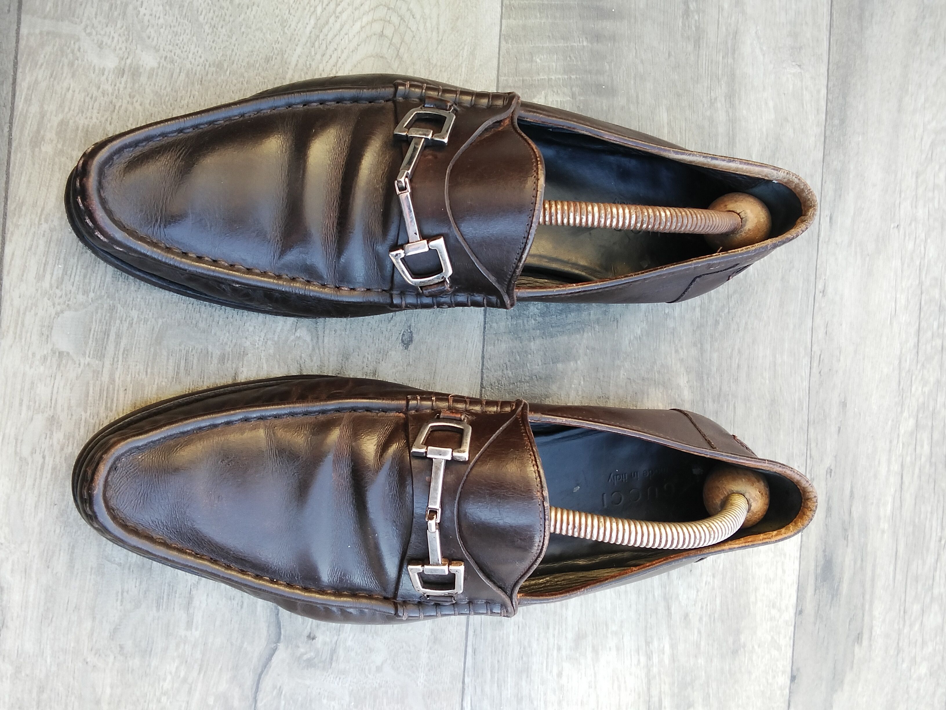 Gucci horsebit loafers in brown leather