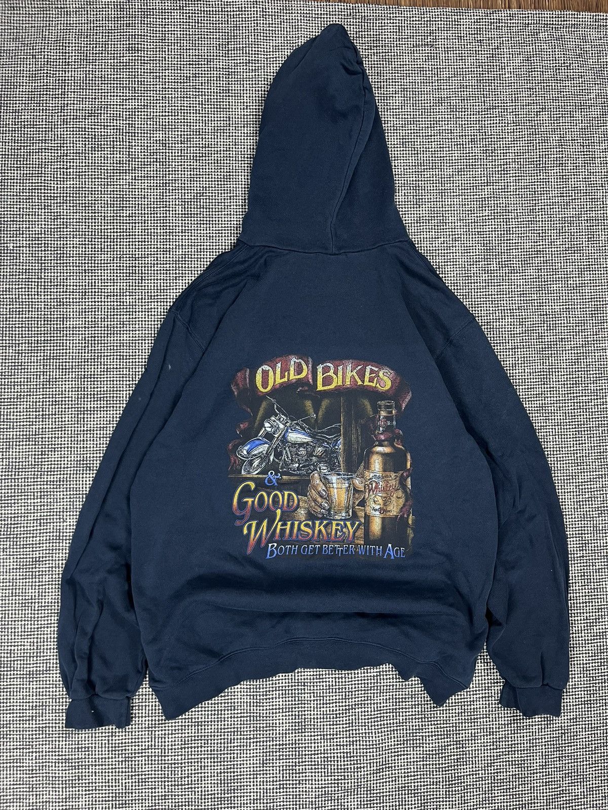 Other Vintage old bikes & good whiskey Harley vibes hoodie Size US XXL / EU 58 / 5 - 1 Thumbnail